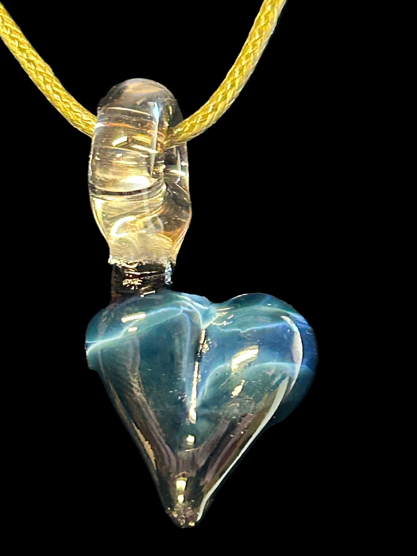 Fade To Black Heart Pendant #2