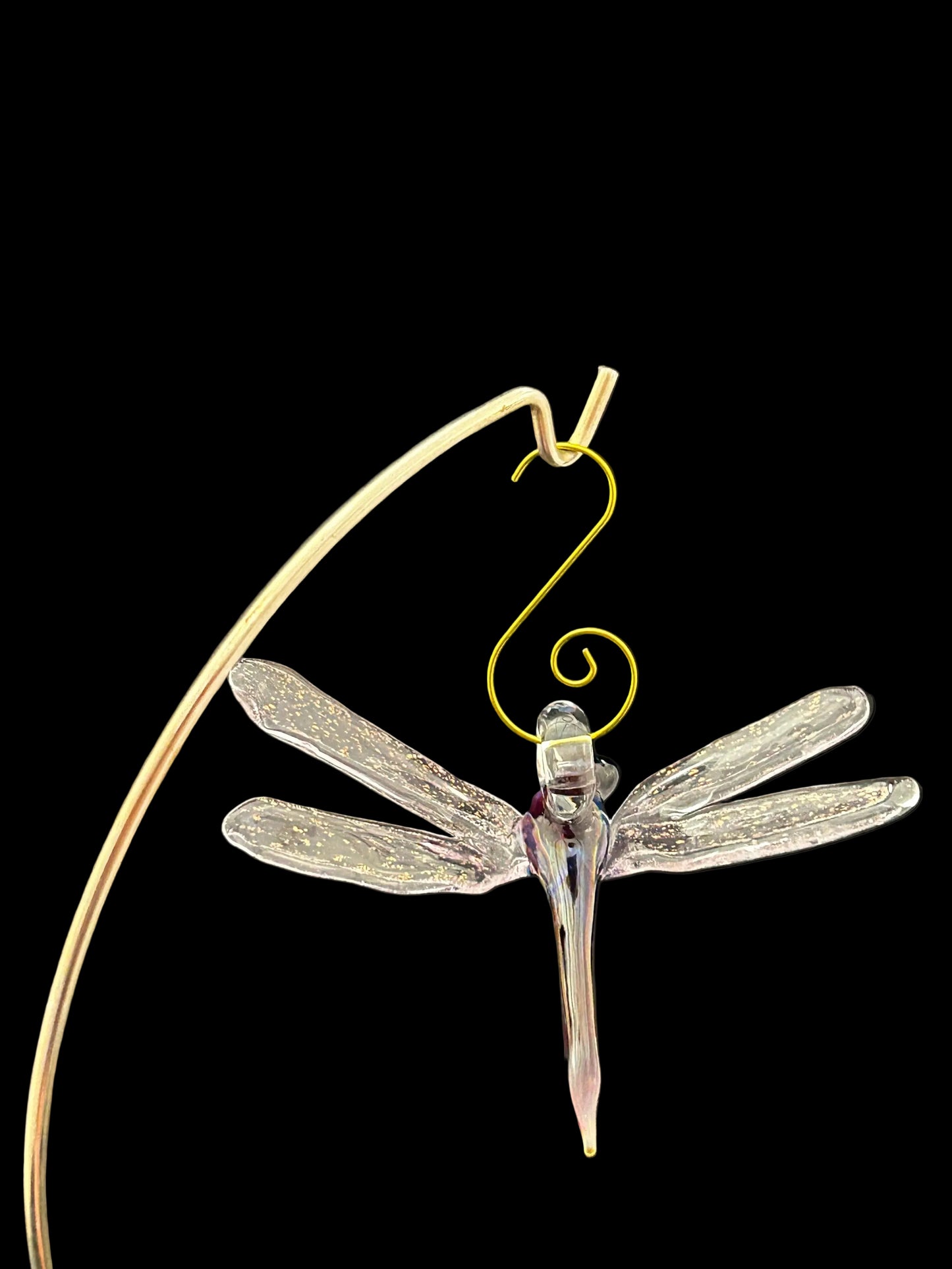 Double Amber Purple Dragonfly