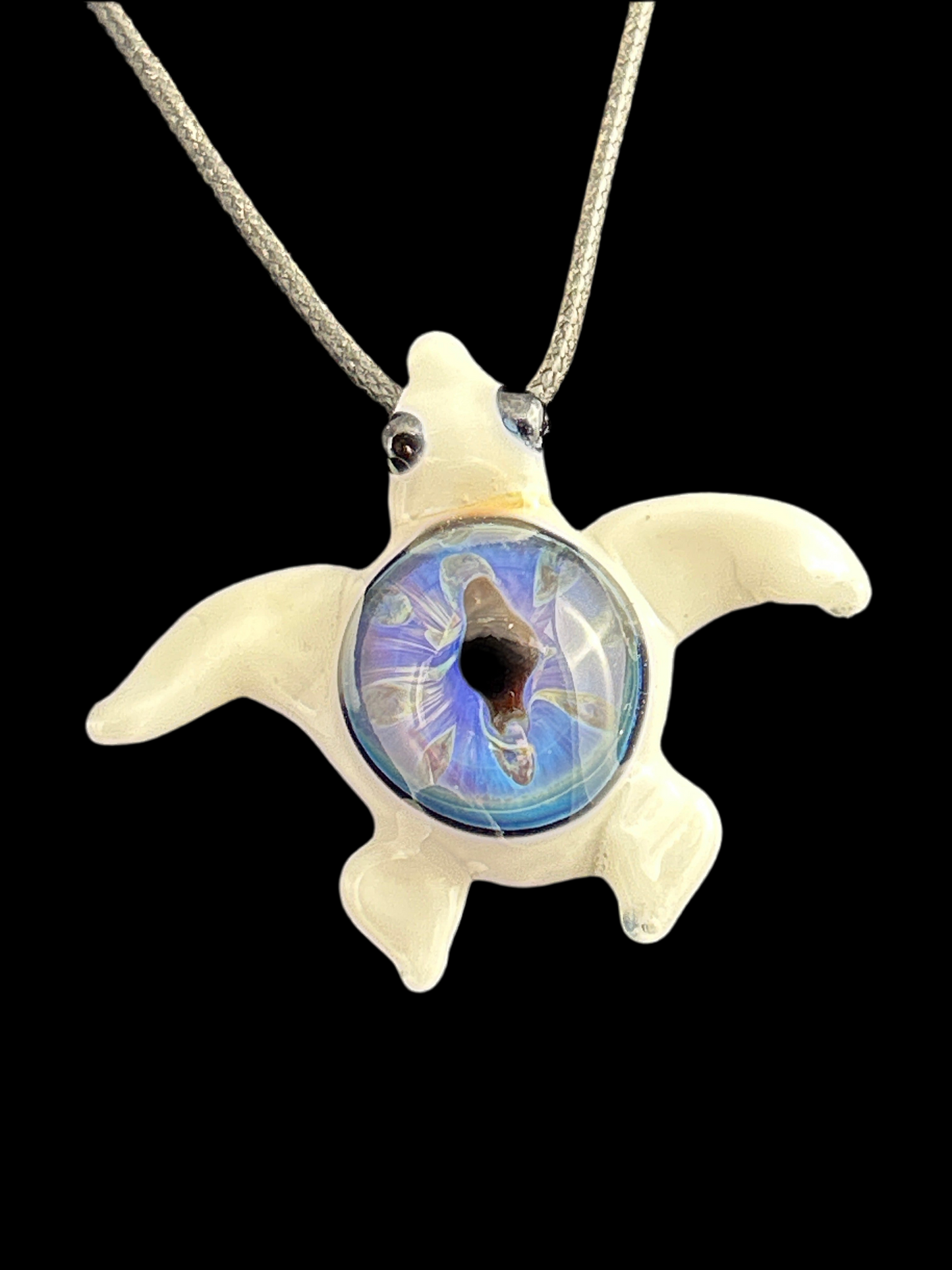 White eye Turtle Pendant