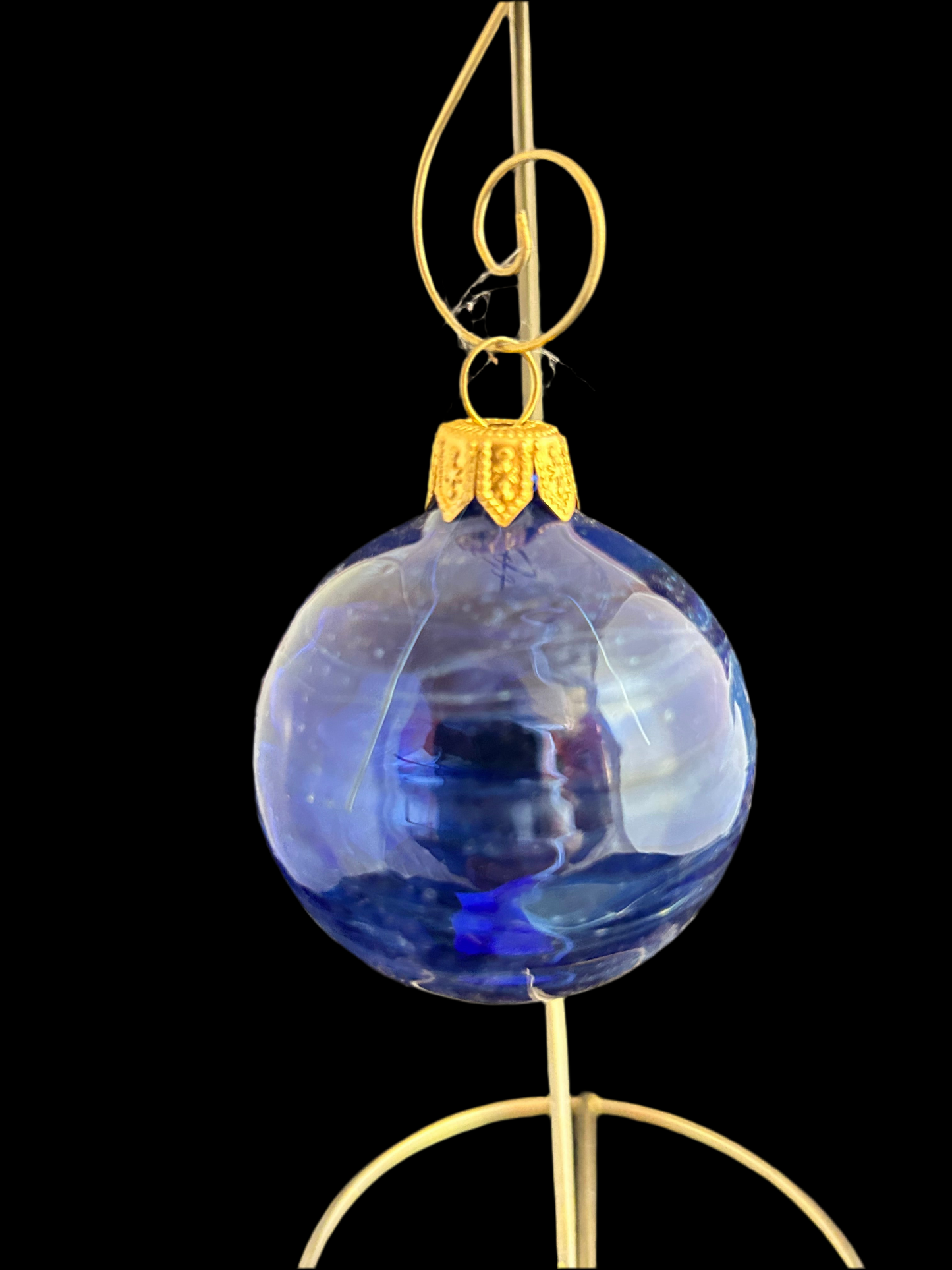 Blue Bulb Ornament #2