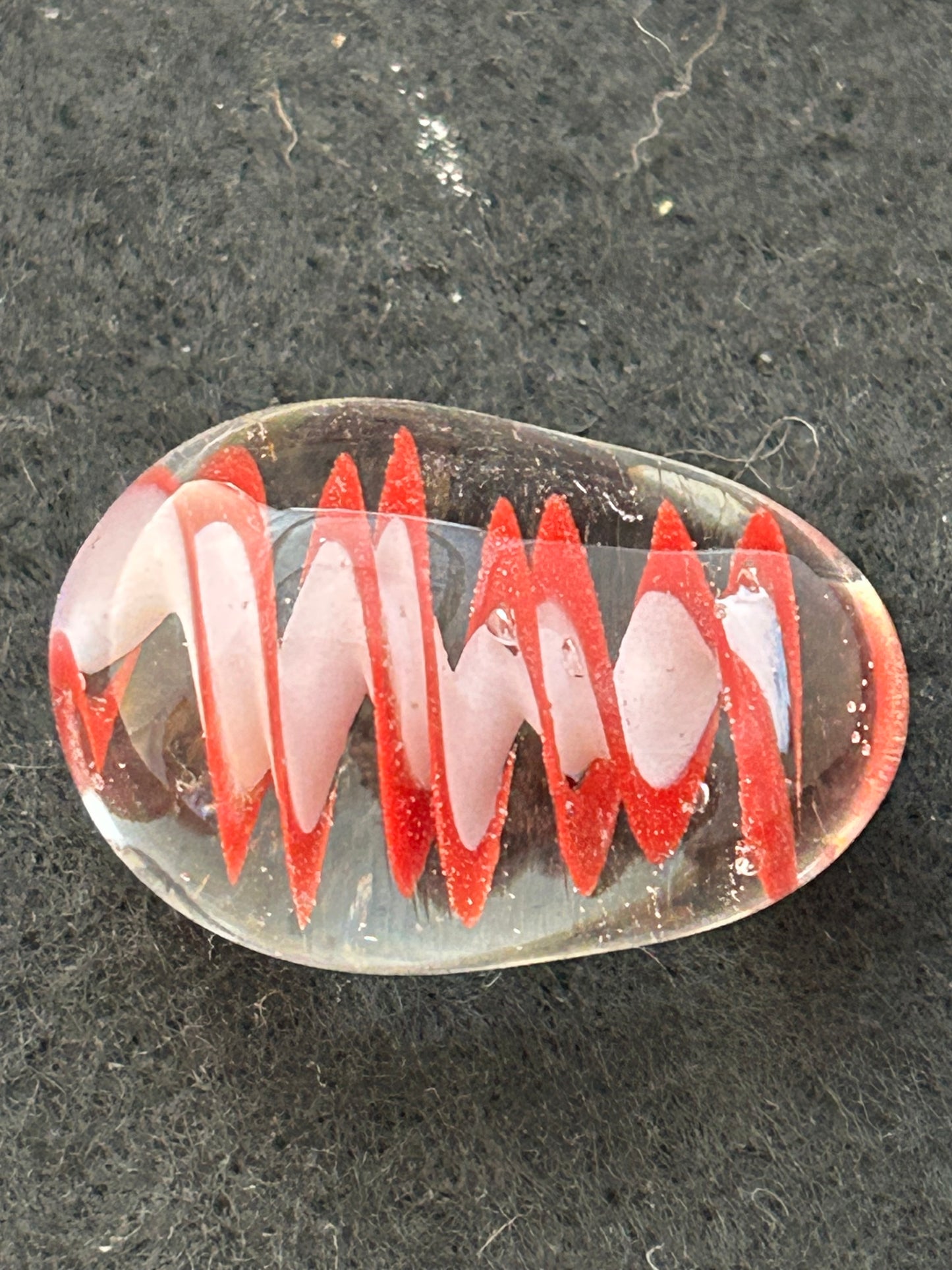 Clear, Red & Pink Egg