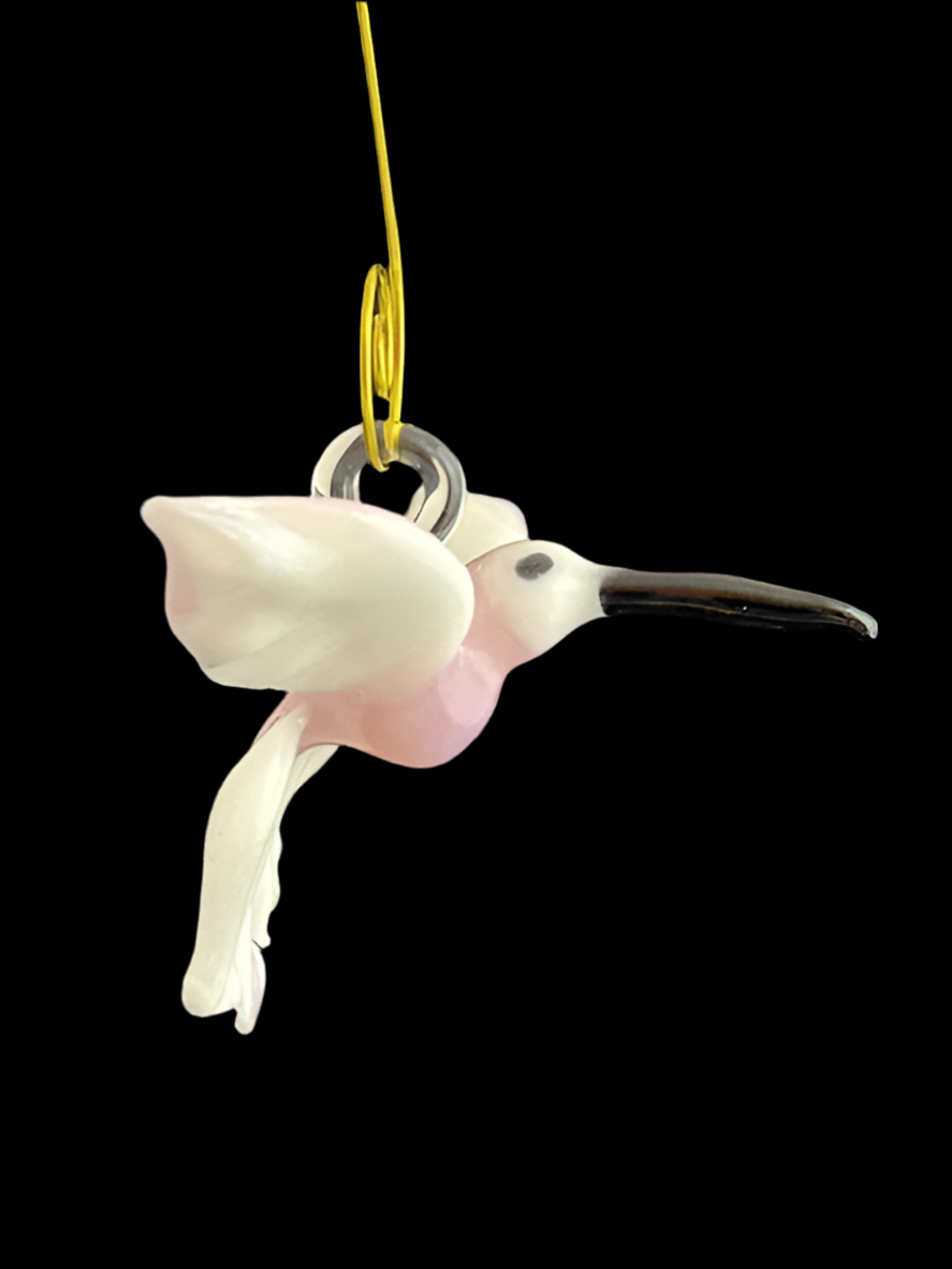 Pink & White Hummingbird