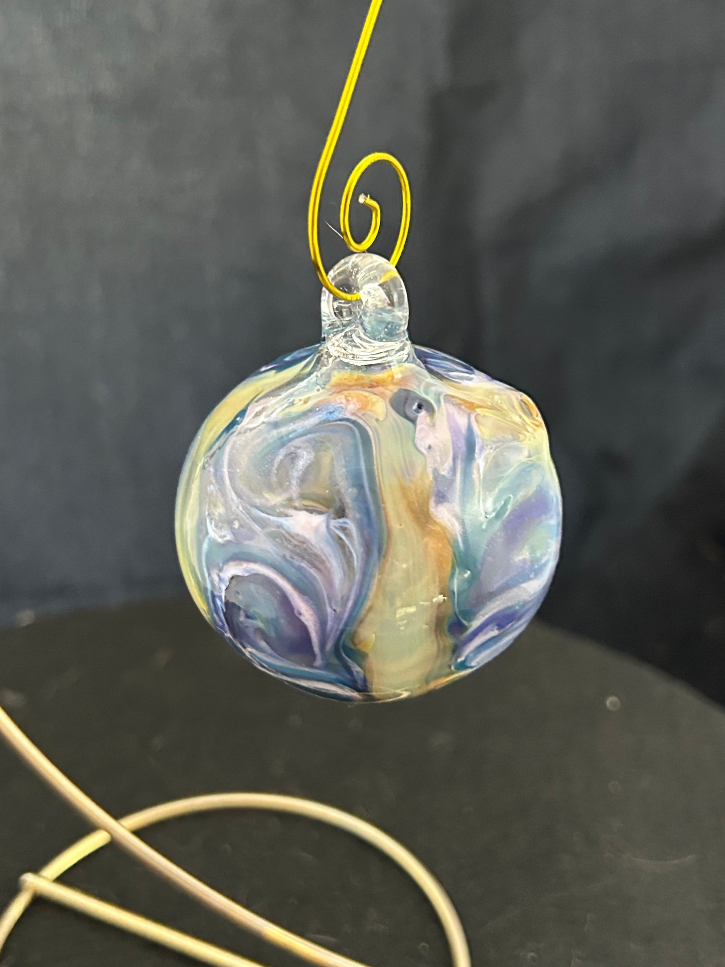 Tie dye bulb ornament