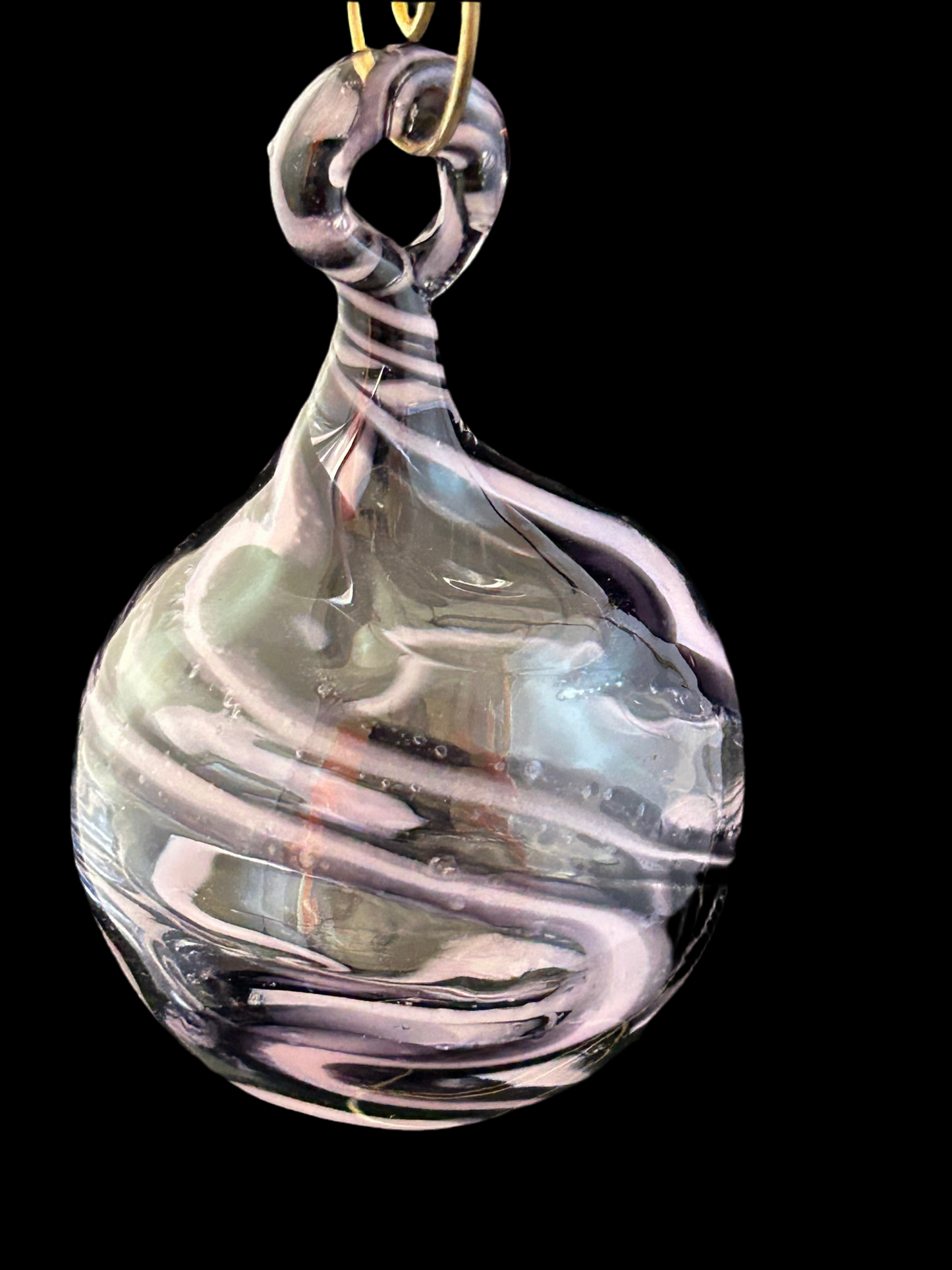 Pink and black ornament