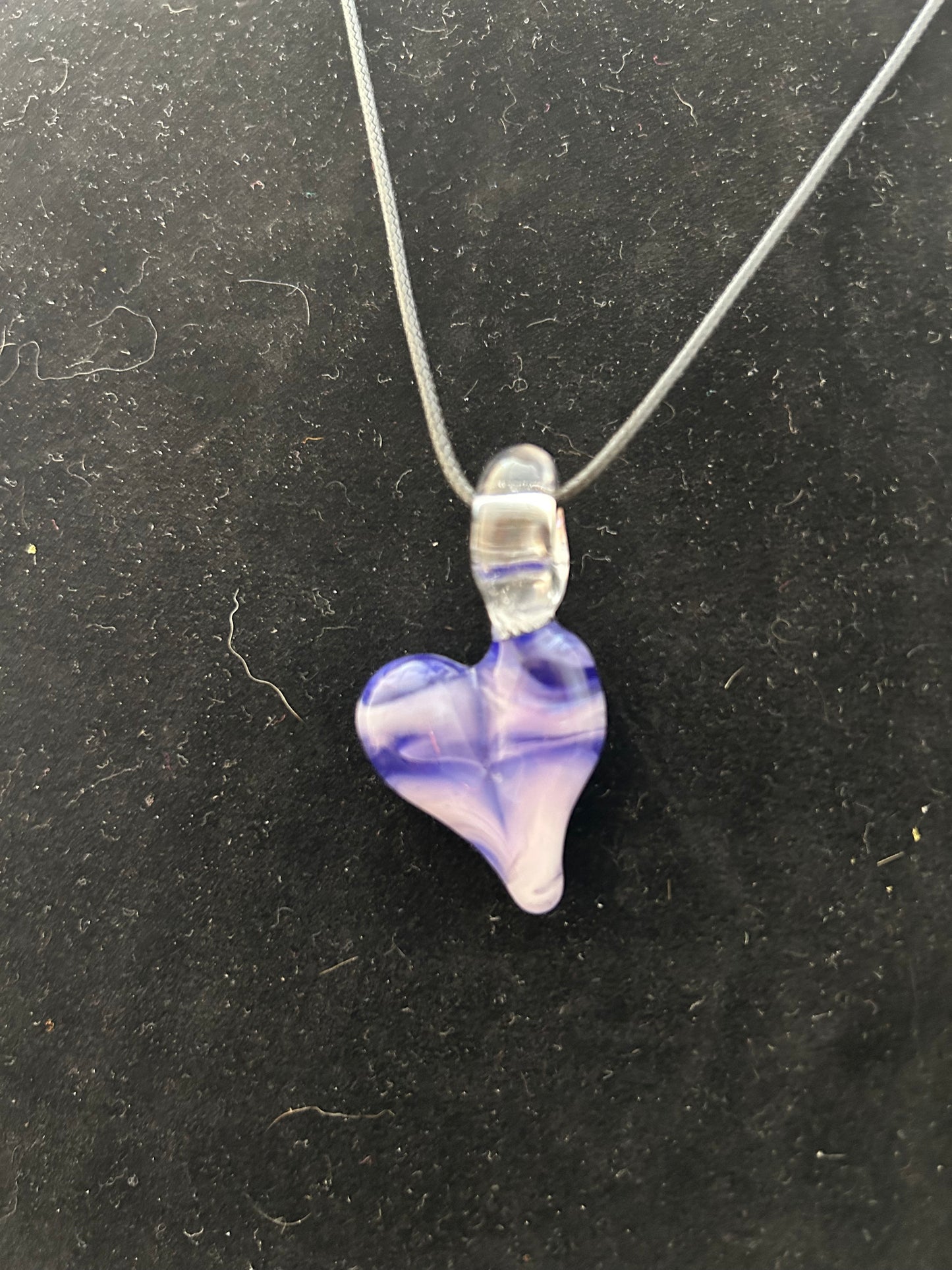 Pink Slyme & purple Heart Pendant