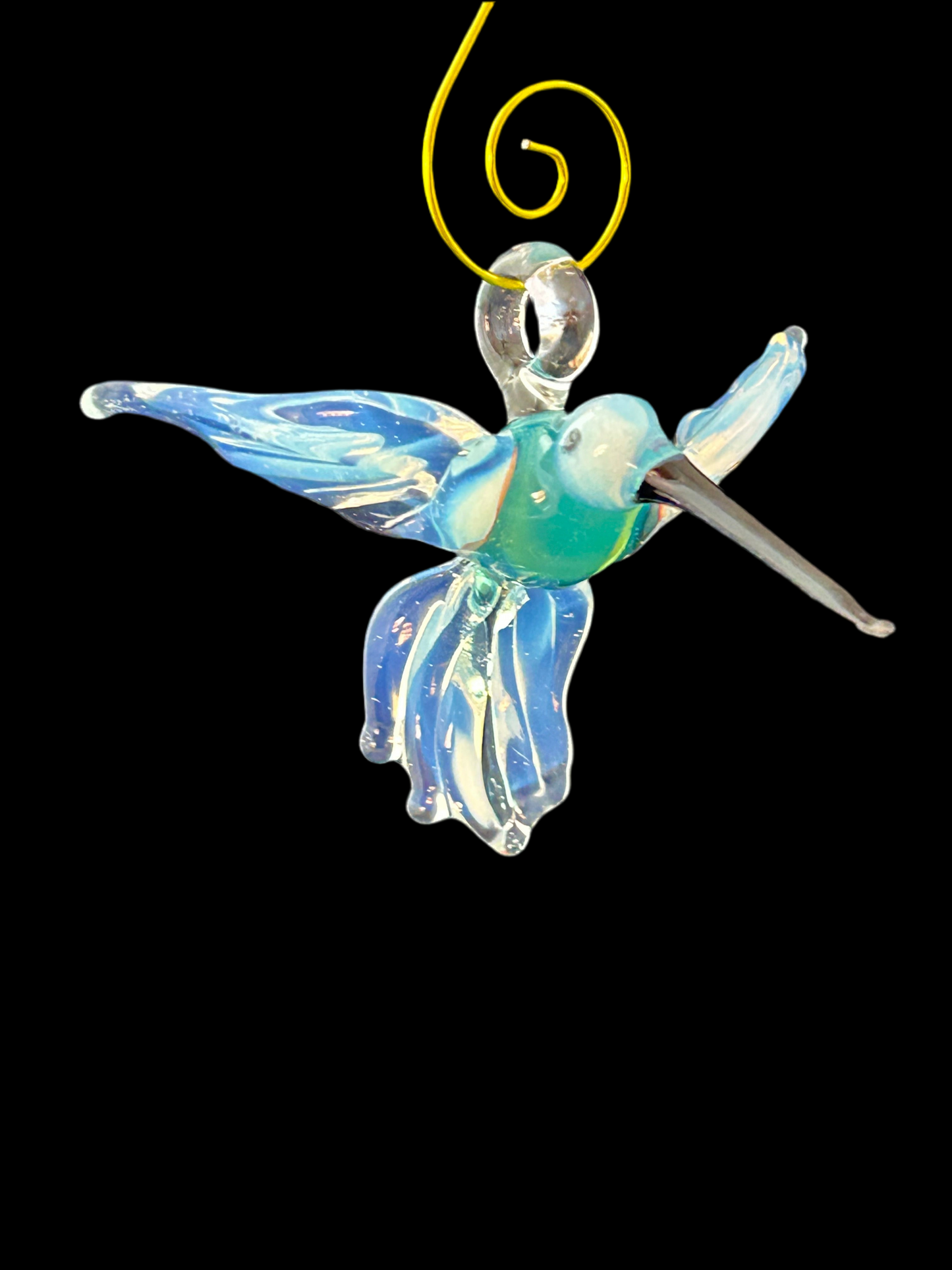 Green & Ghost Hanging Hummingbird