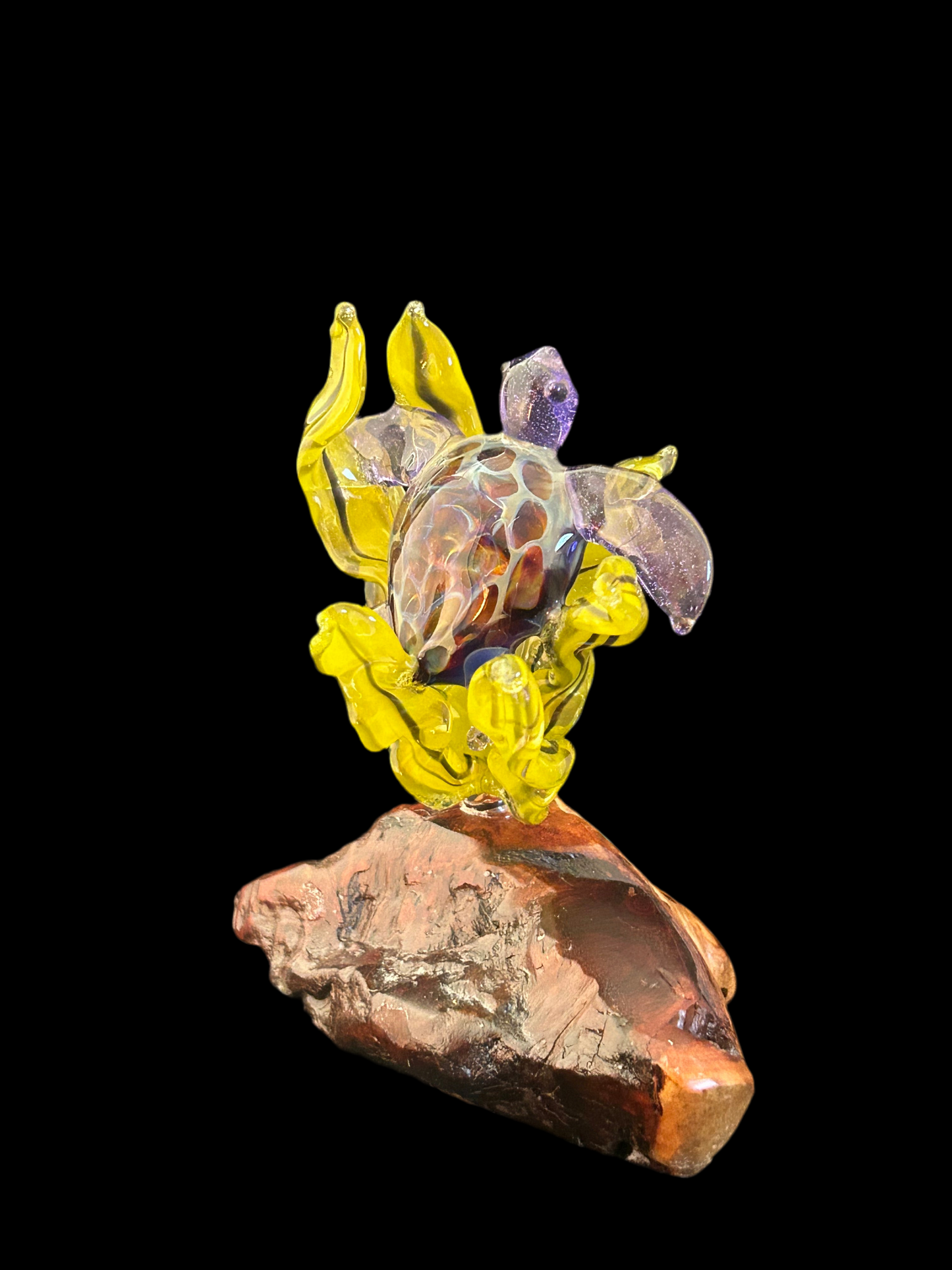 Purple Turtle Sculpture