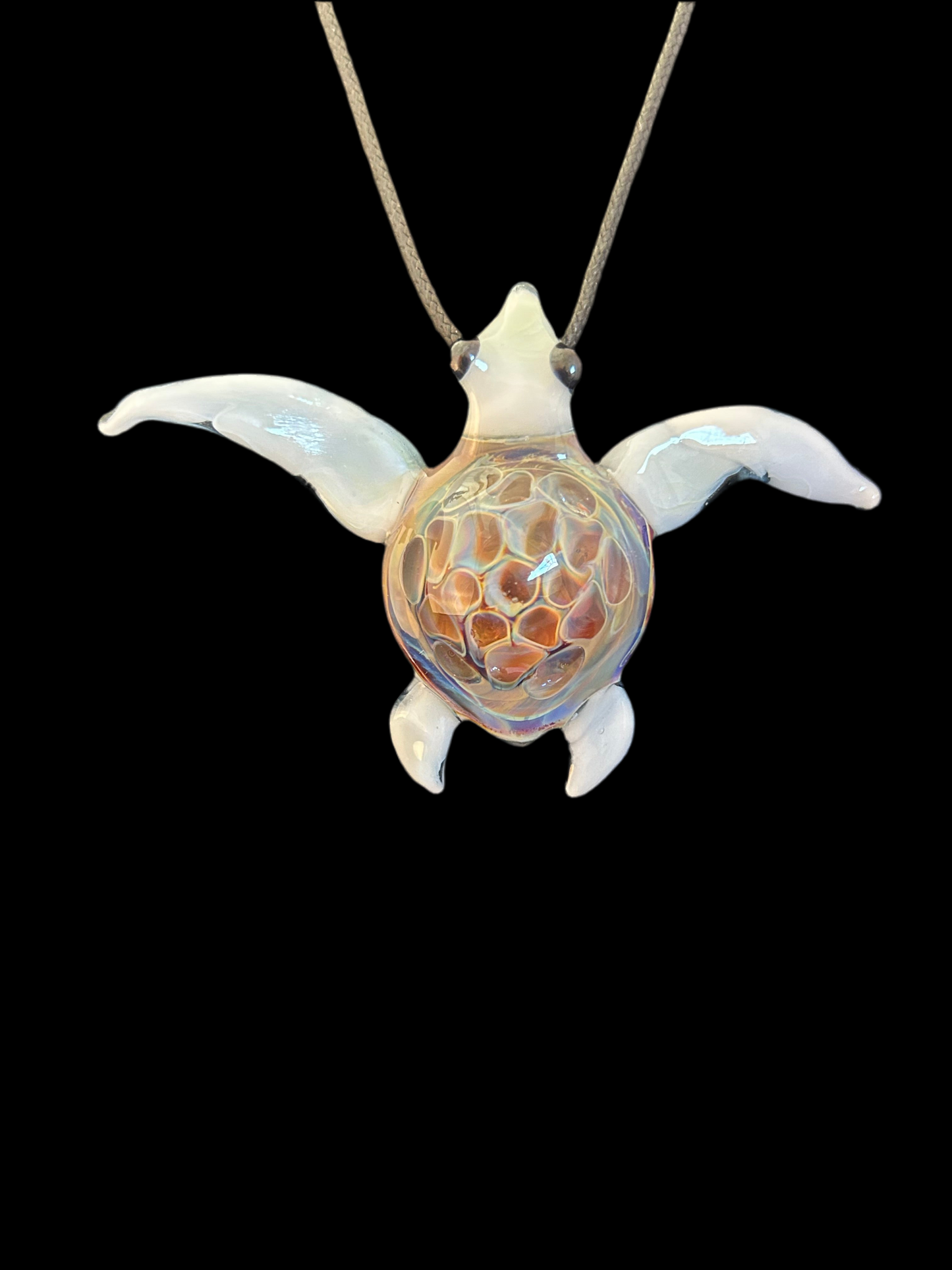 White Turtle Pendant