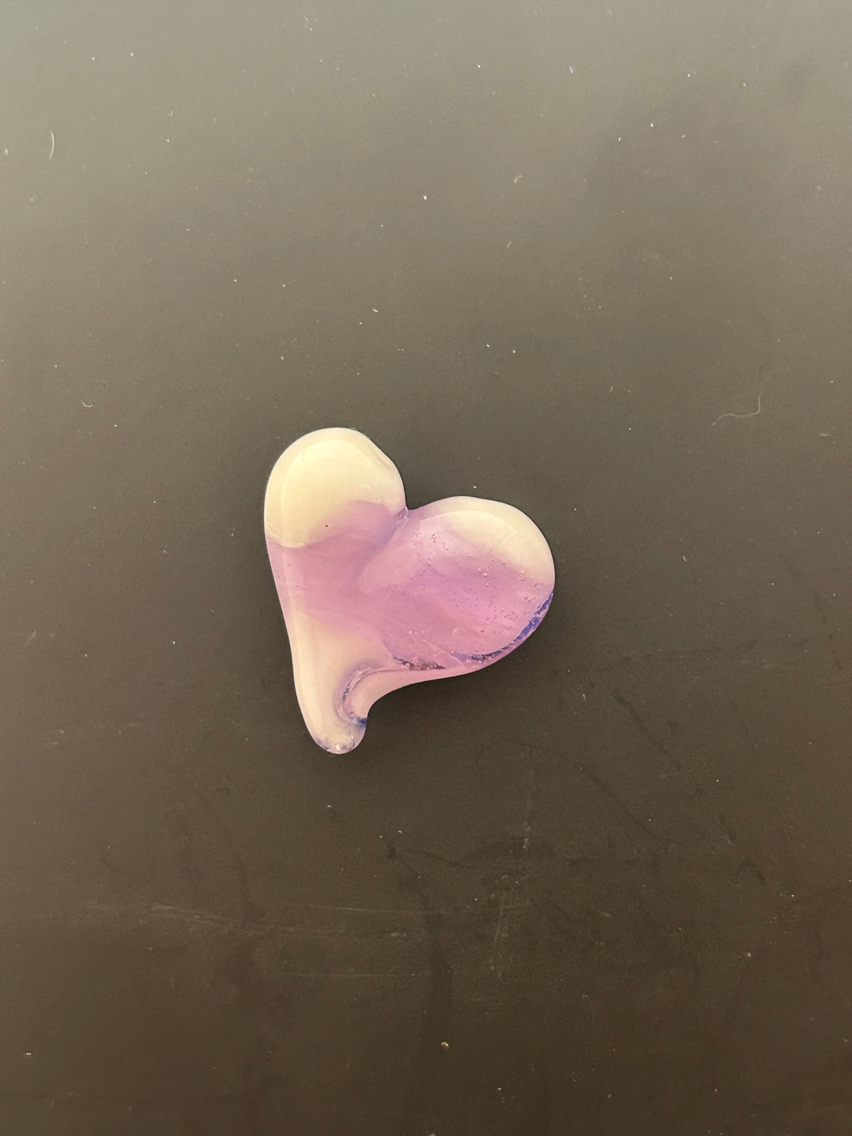 Pink & white Heart Magnet