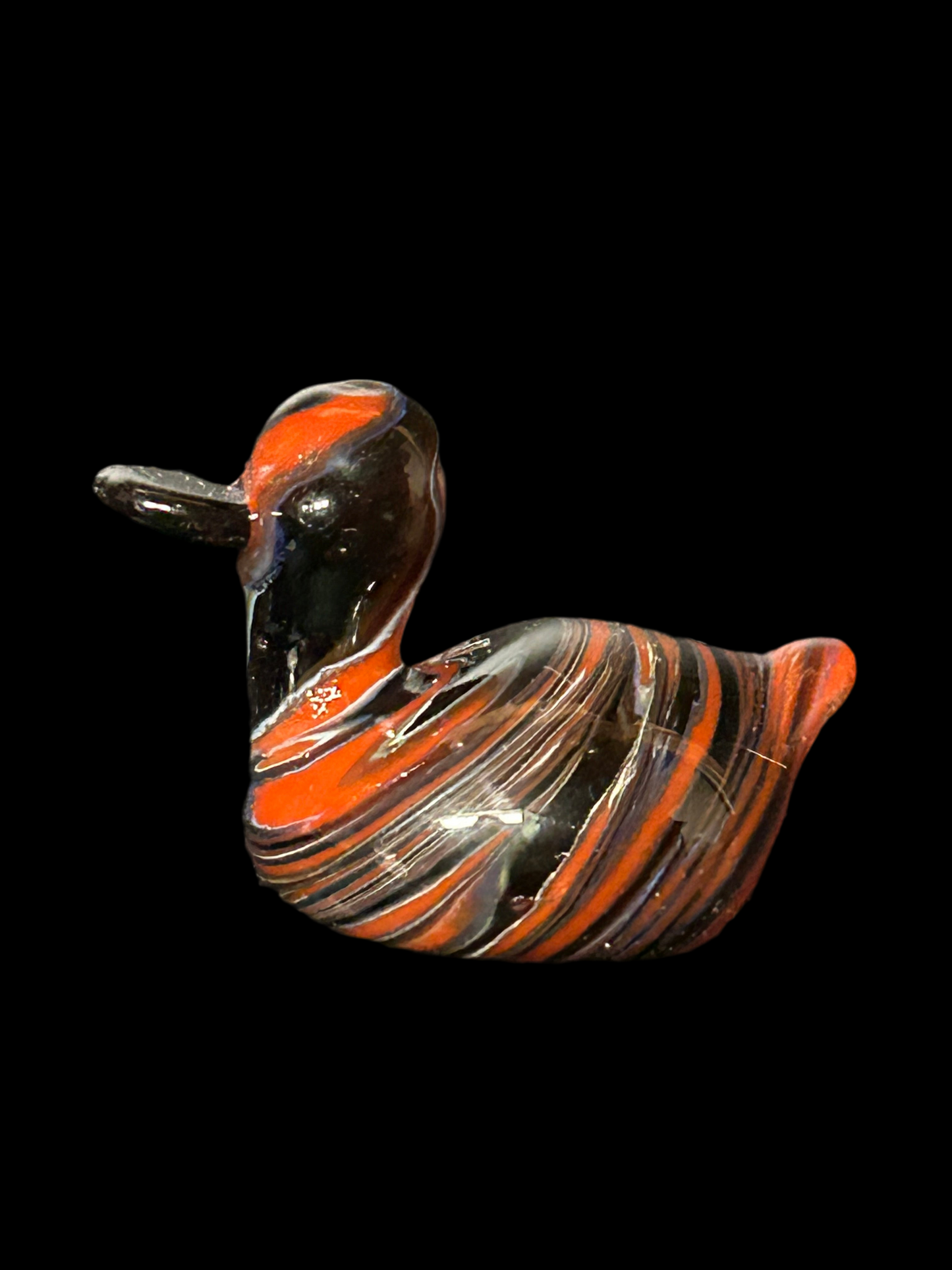 Orange & Black Duck Magnet