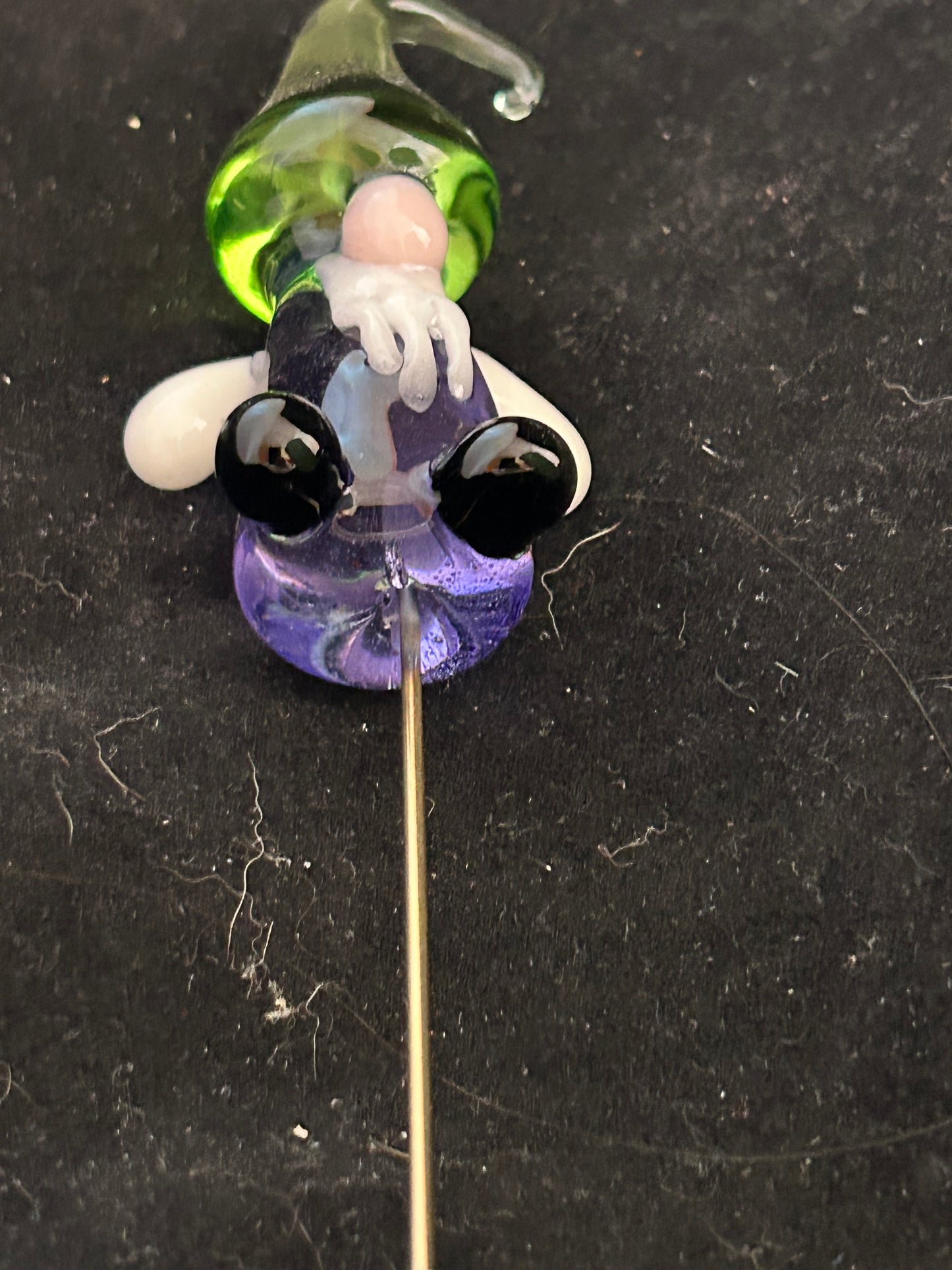 Purple & Green Gnome Plant Stake