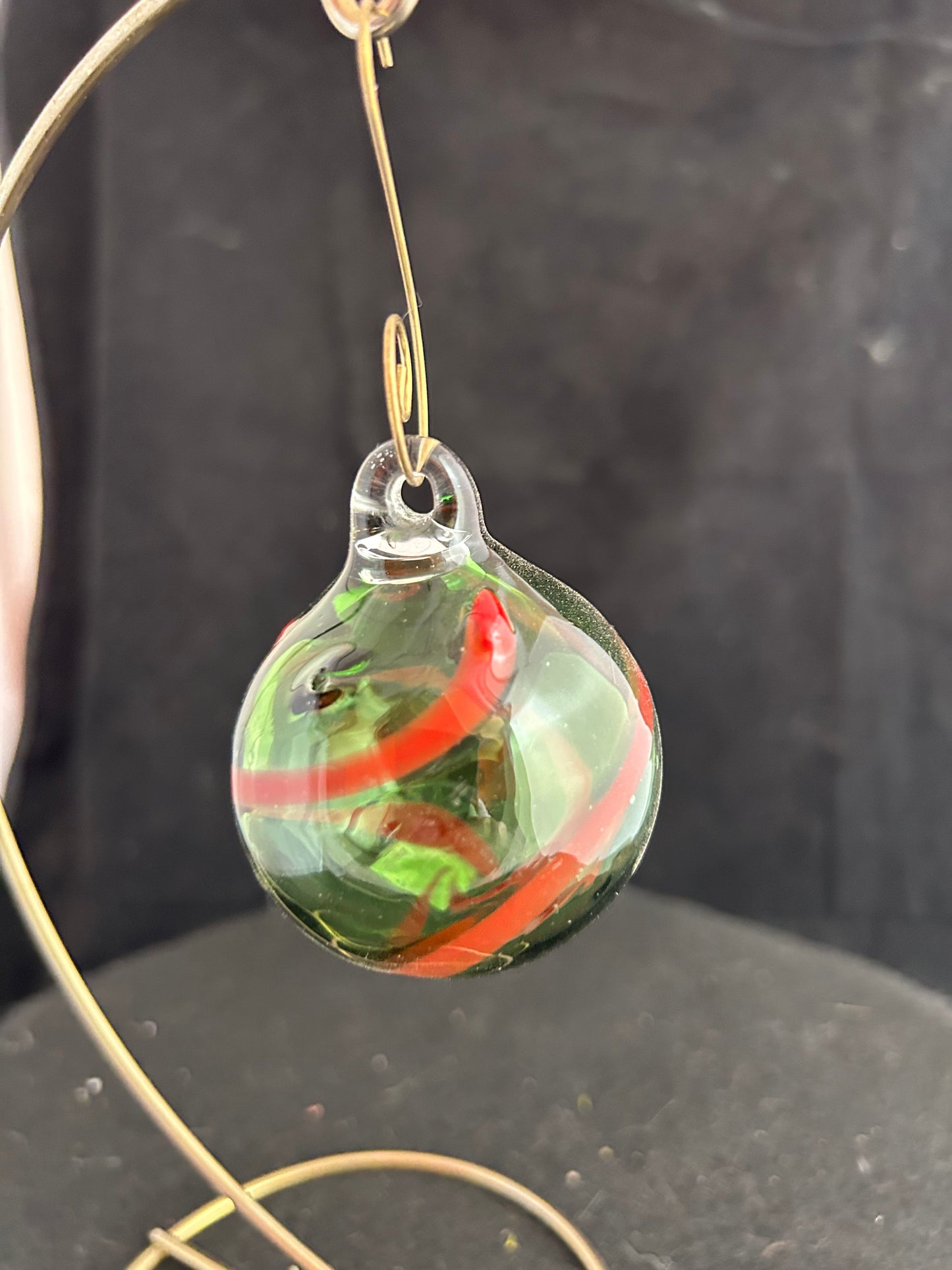 Green & Red Bulb Ornament