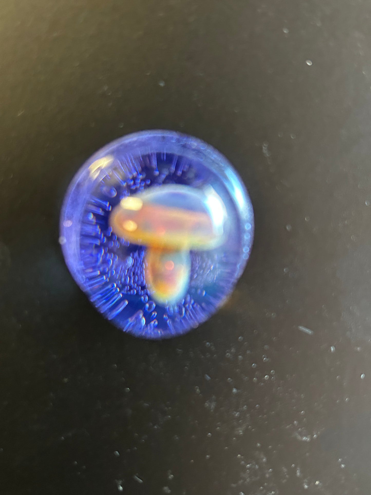 Bright blue Mushroom Magnet
