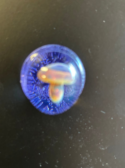 Bright blue Mushroom Magnet