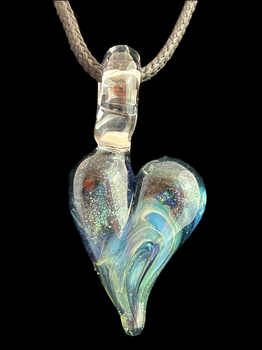 Blue & Green Heart Pendant