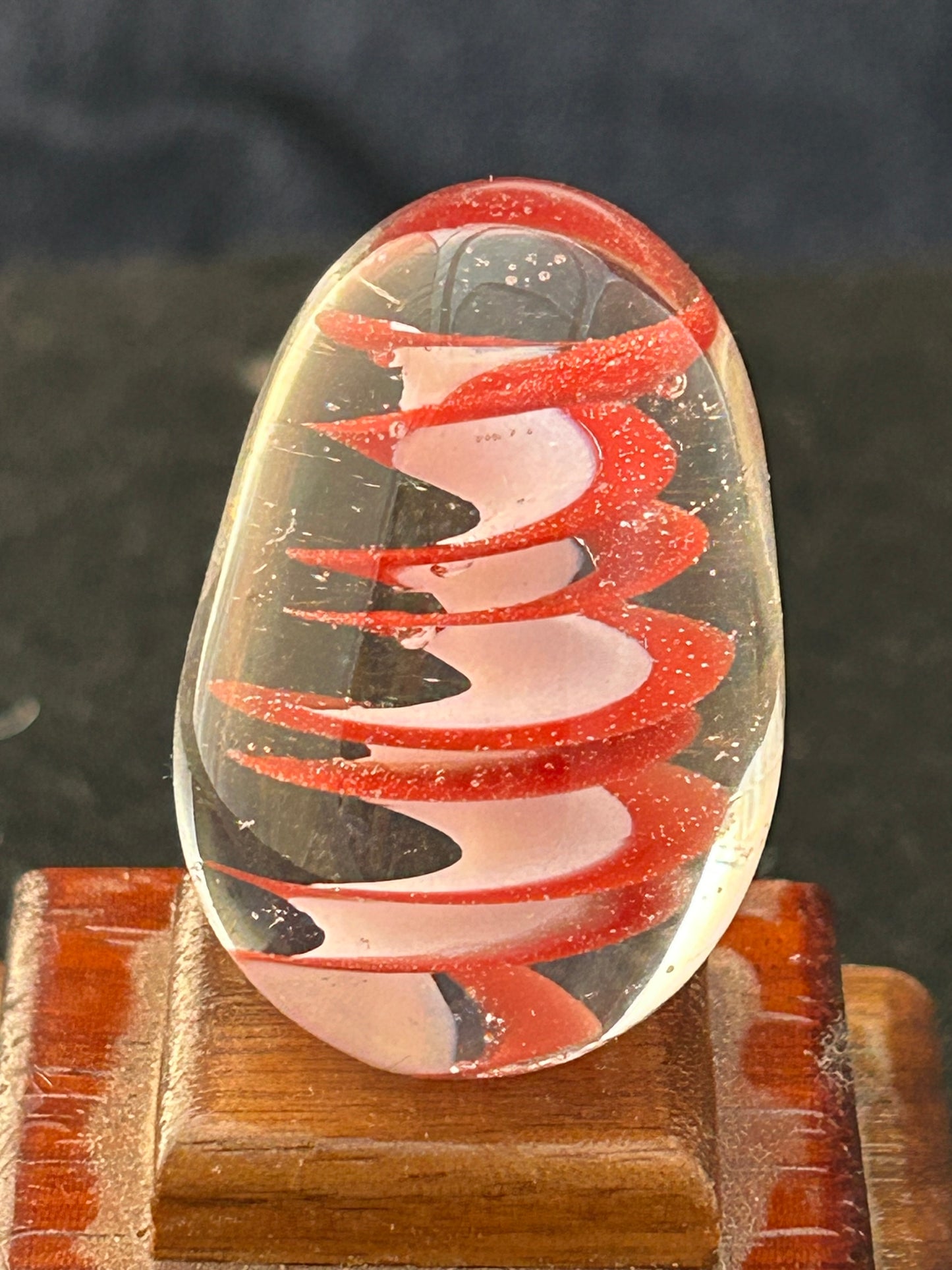 Clear, Red & Pink Egg