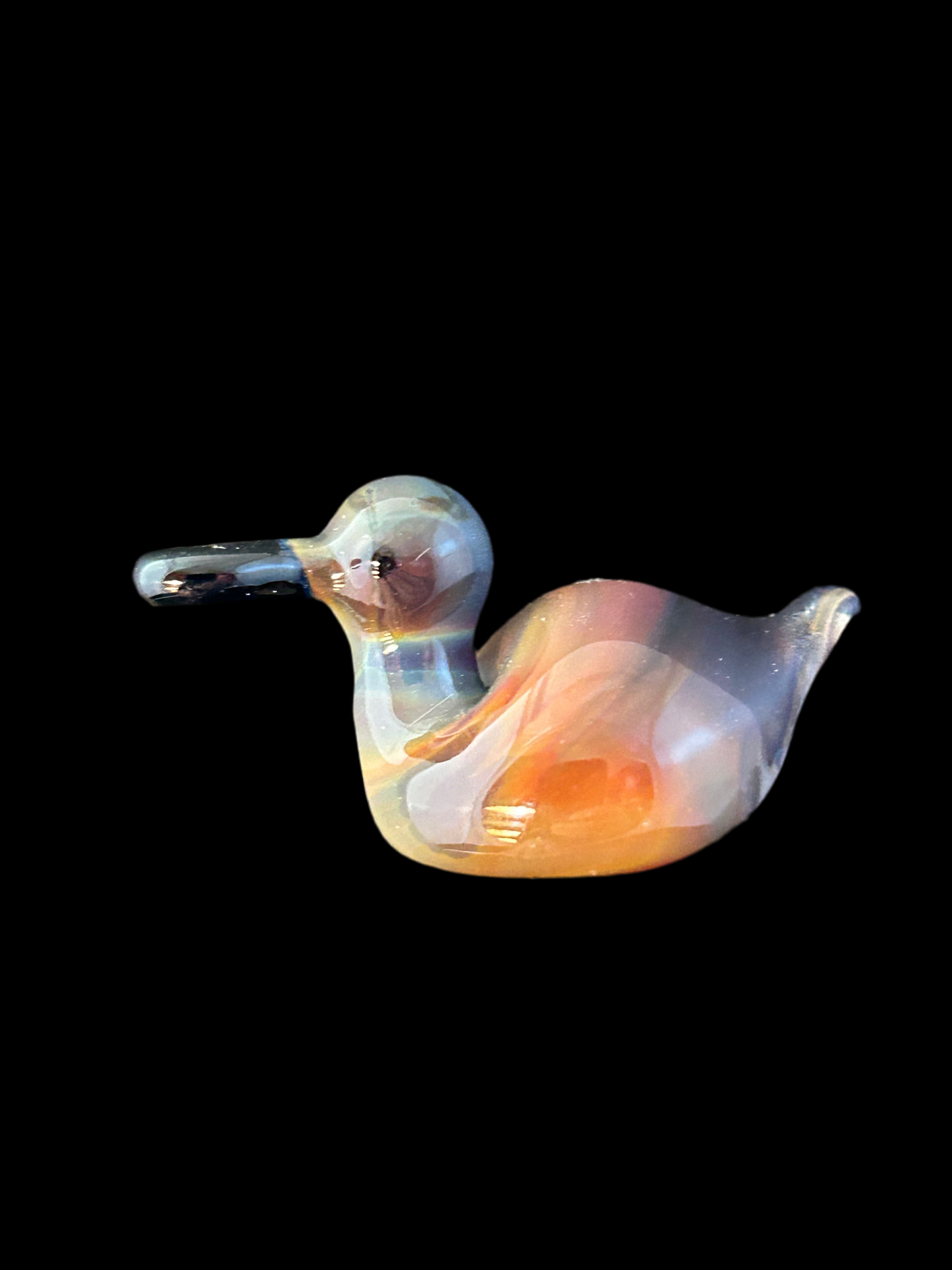 Orange & Gray Duck Magnet