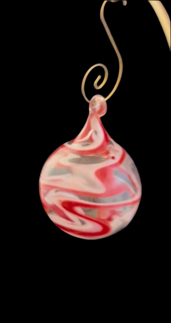 Red and White ornamemt