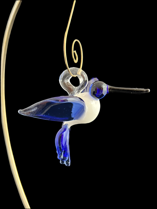 White & Blue Hummingbird