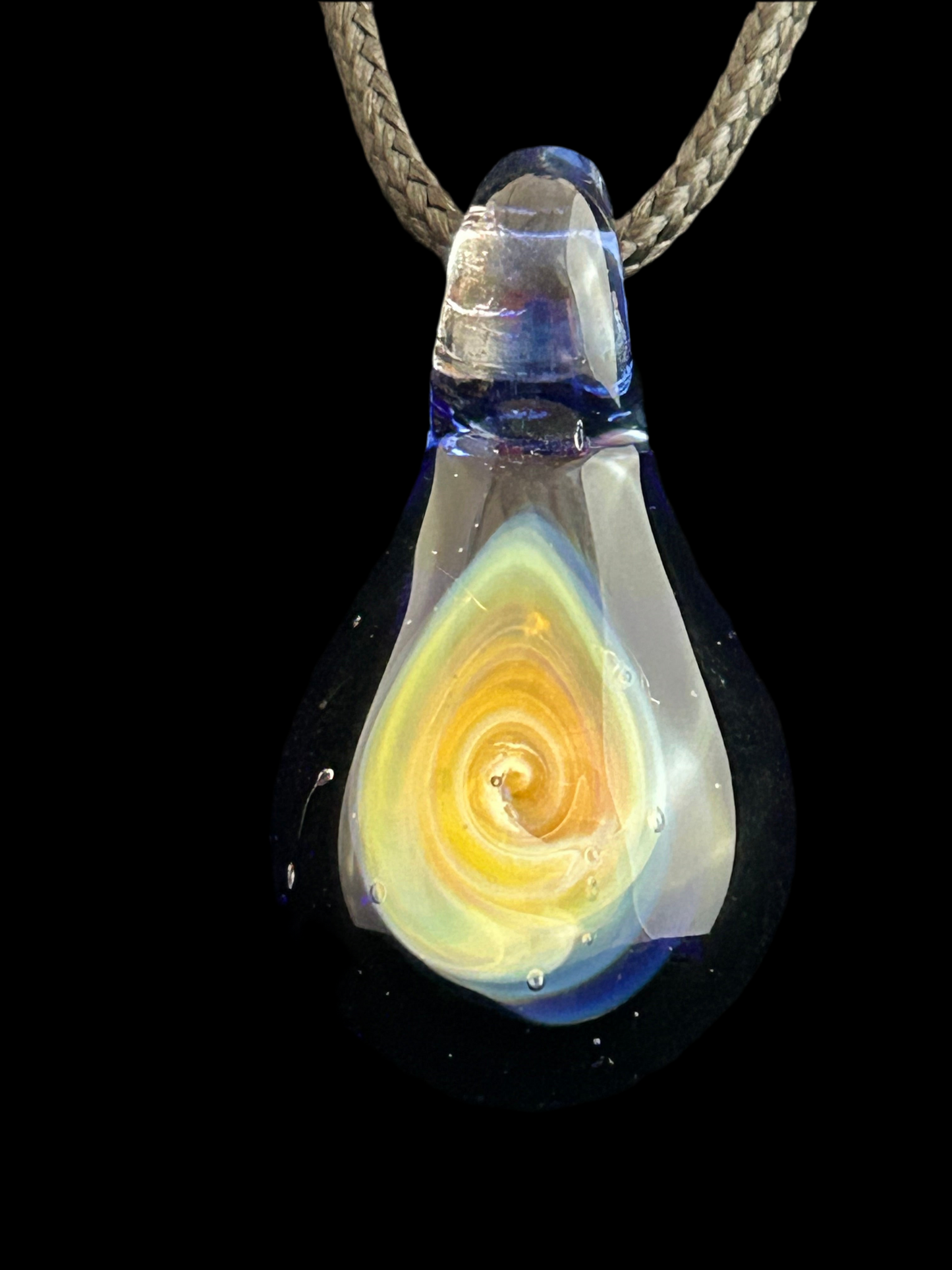 Yellow Swirl Pendant