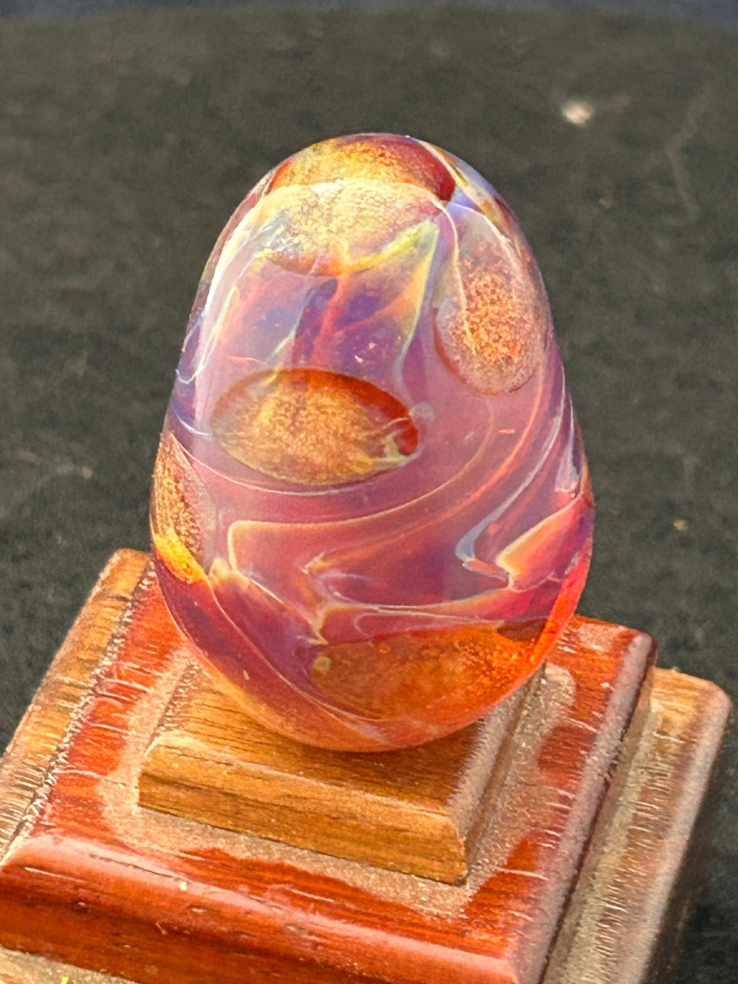 Spotted Amber Purple Egg