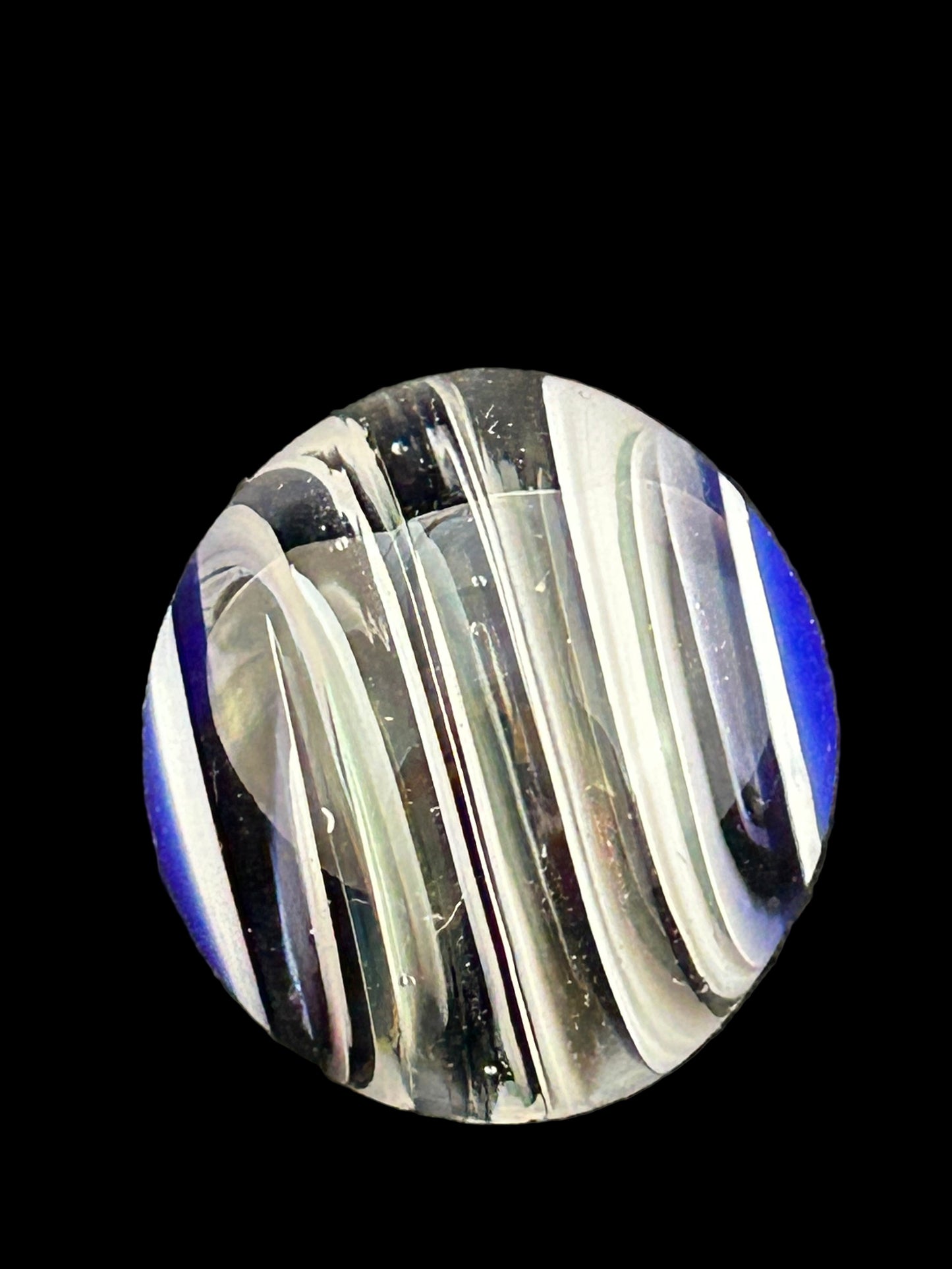 Blue and white Spiral Marble