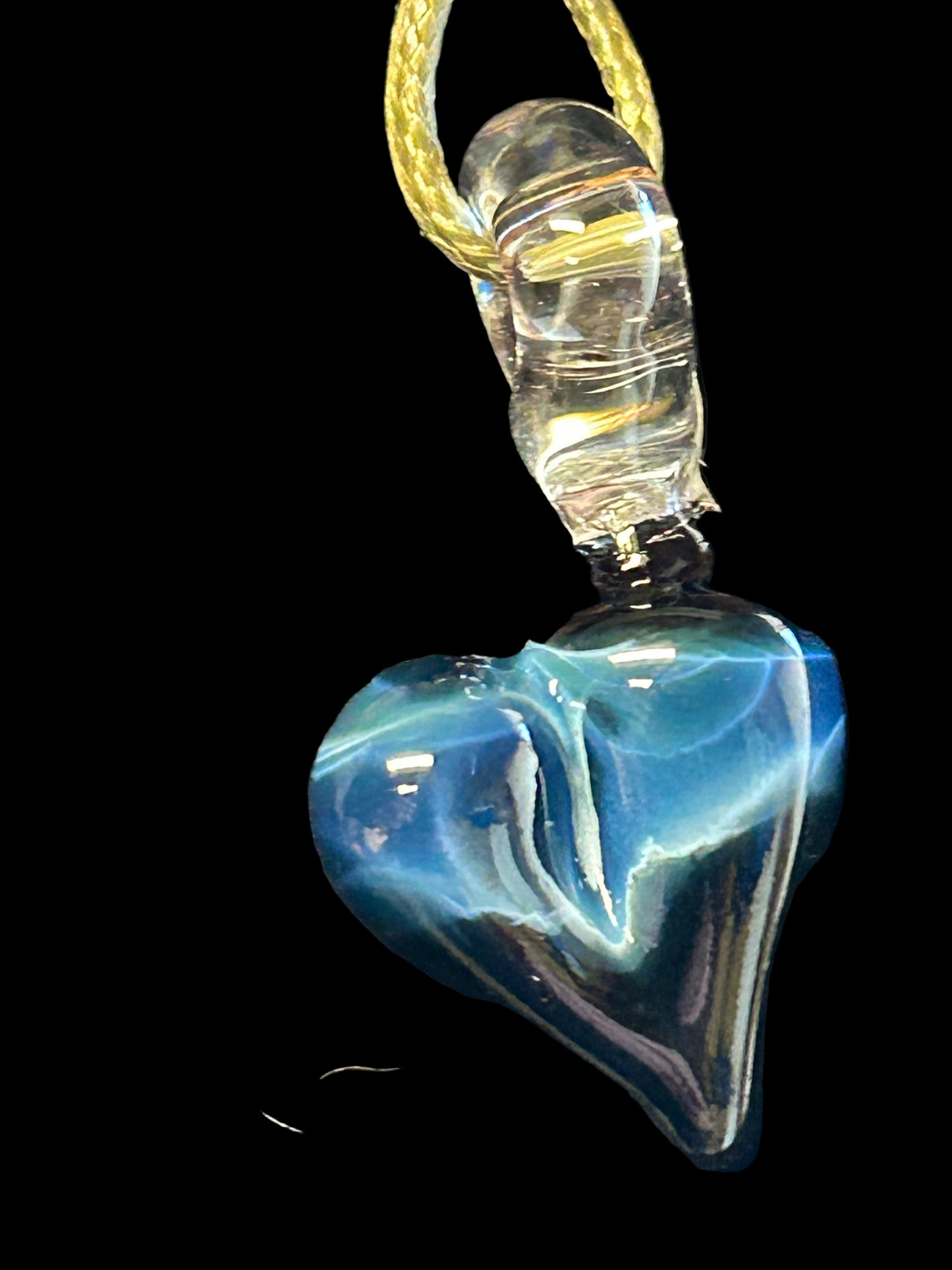 Fade To Black Heart Pendant #2