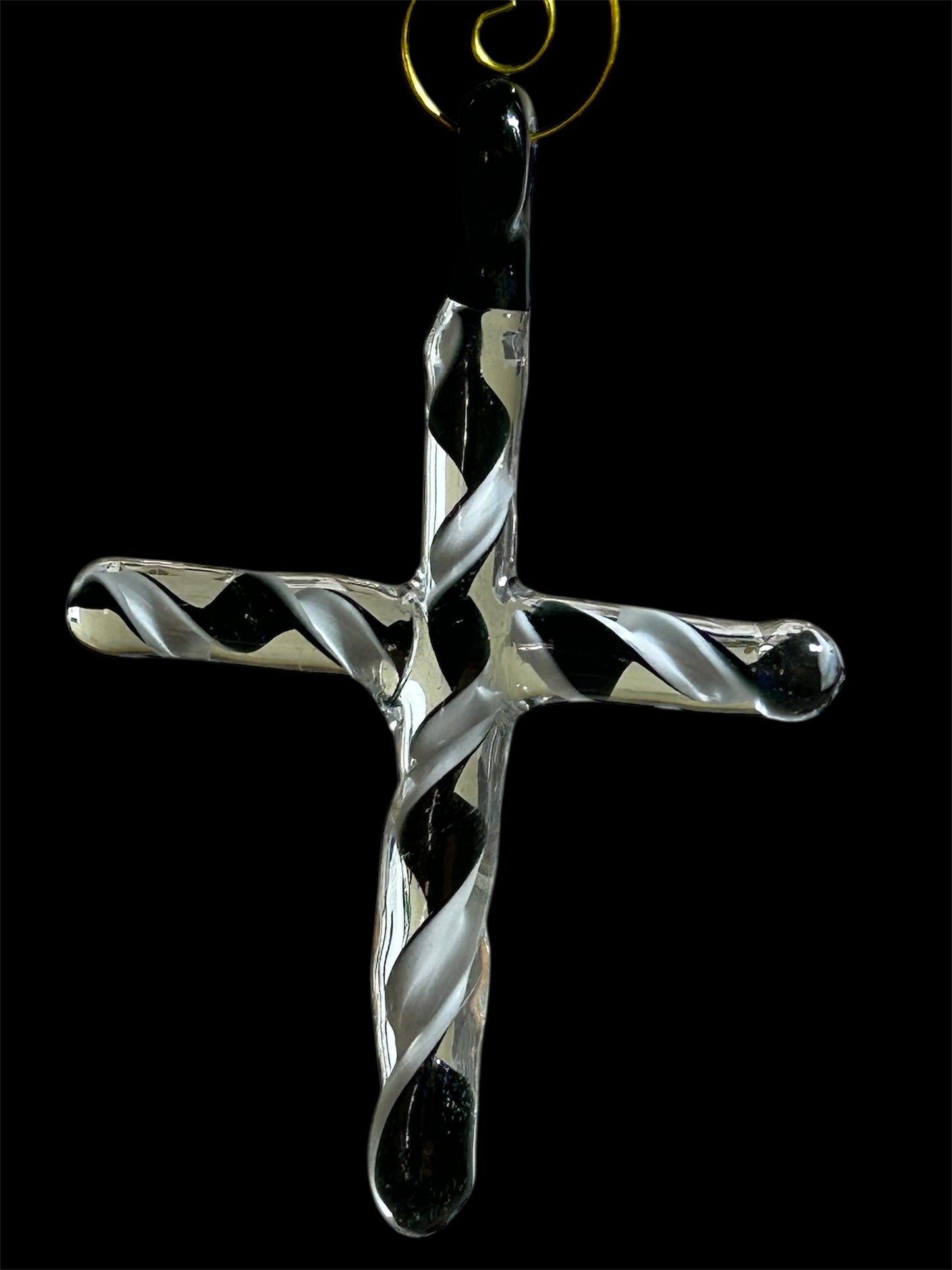Black And White Twisted Cross