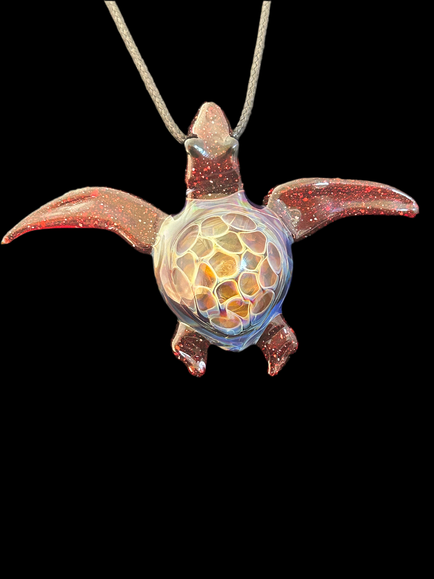 Red Turtle Pendant