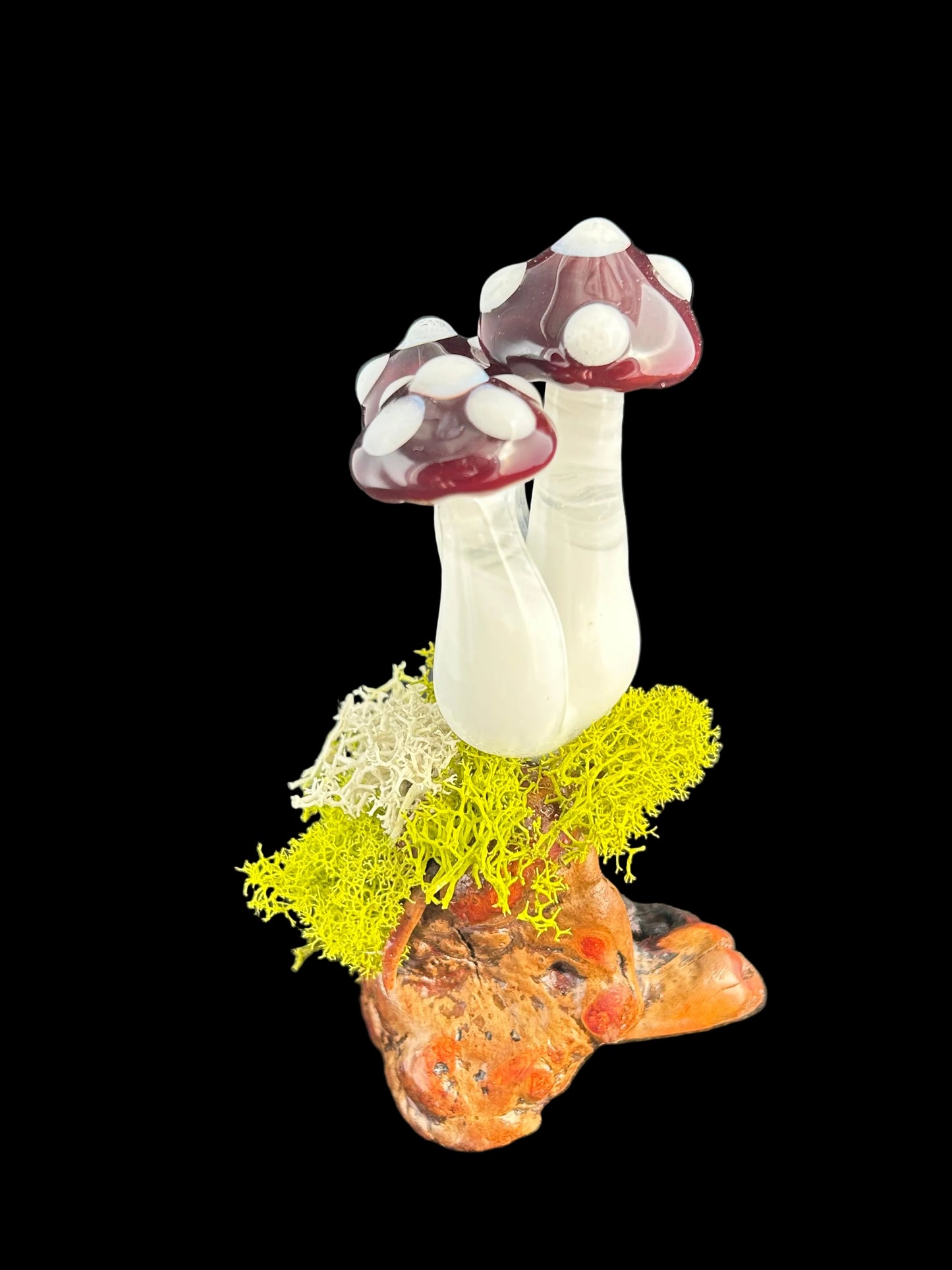 Red Mushroom Cluster Sculpture 2