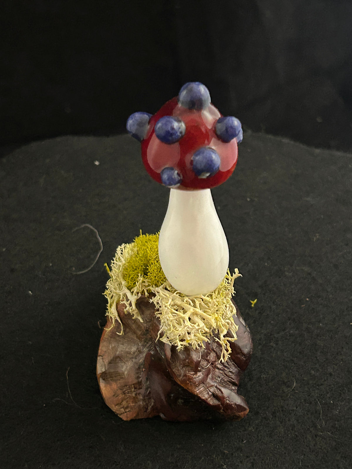 Red & Purple Mushroom Sculpture