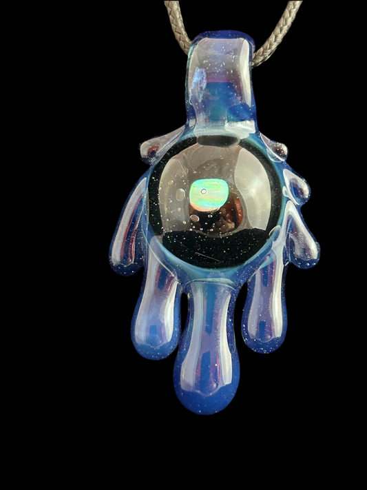 Blue Opal Drip Pendant