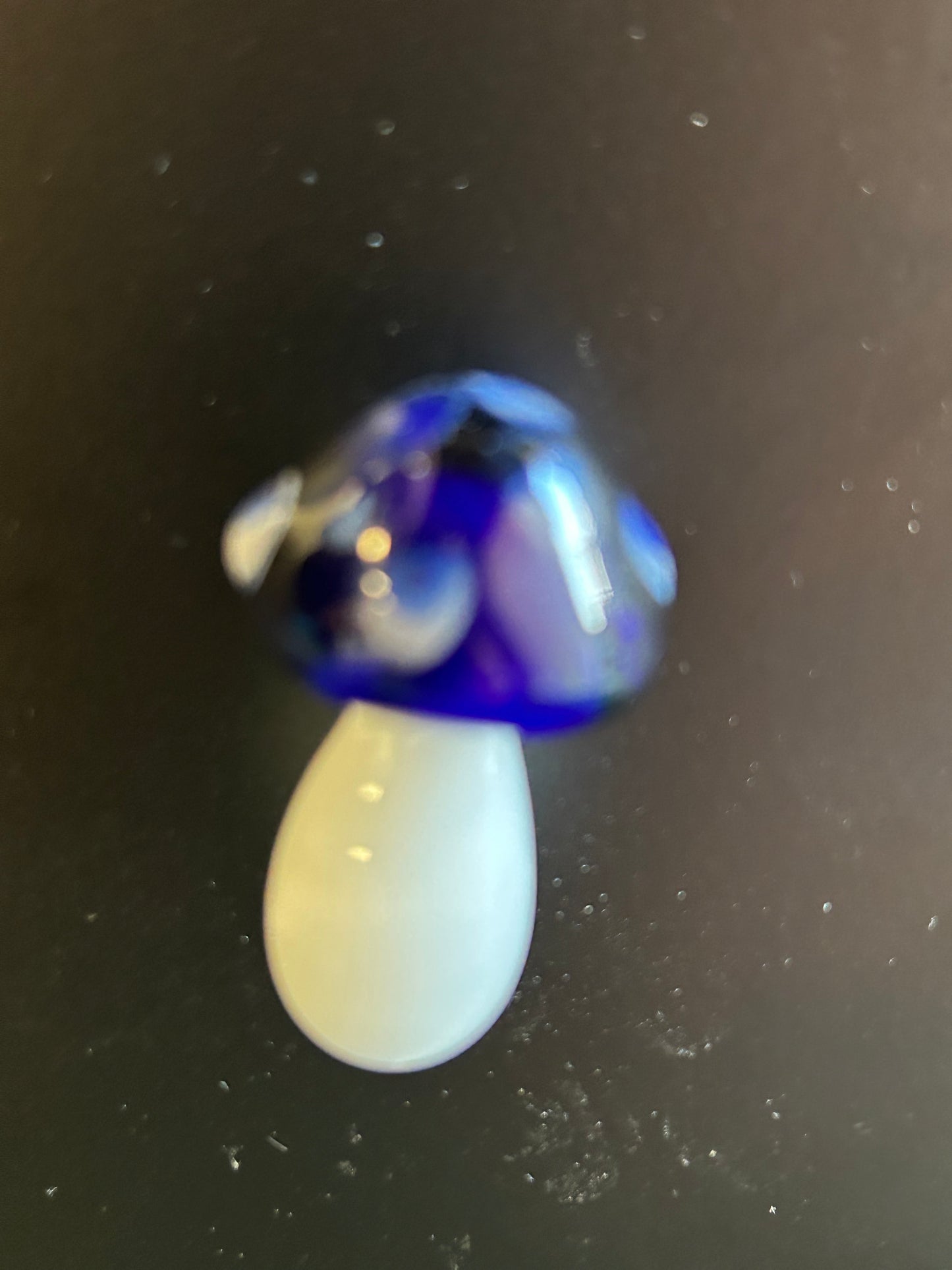 Cobalt blue Mushroom Magnet