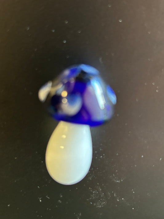 Cobalt blue Mushroom Magnet