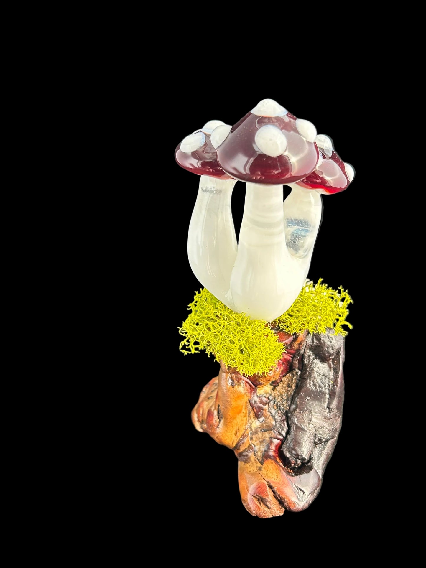 Red Mushroom Cluster Sculpture 2