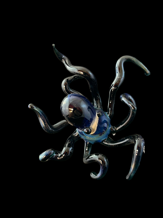 Blue & Black Octopus Magnet