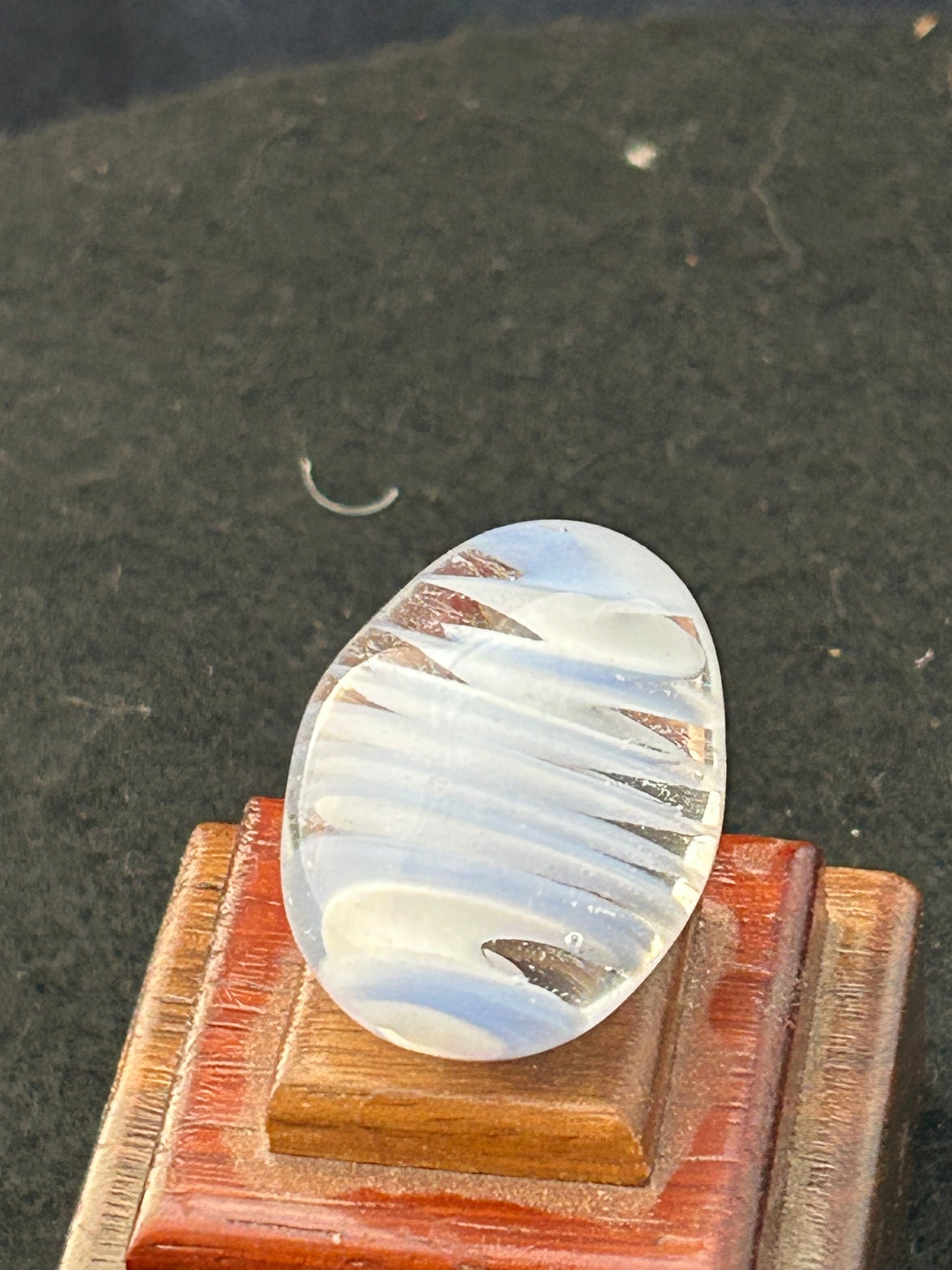 Clear, Blue & White Egg