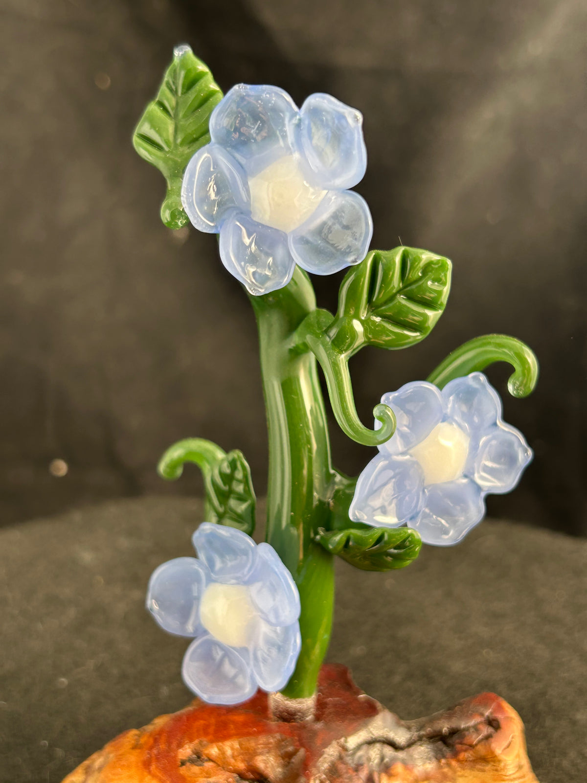 Blue Flower Sculpture