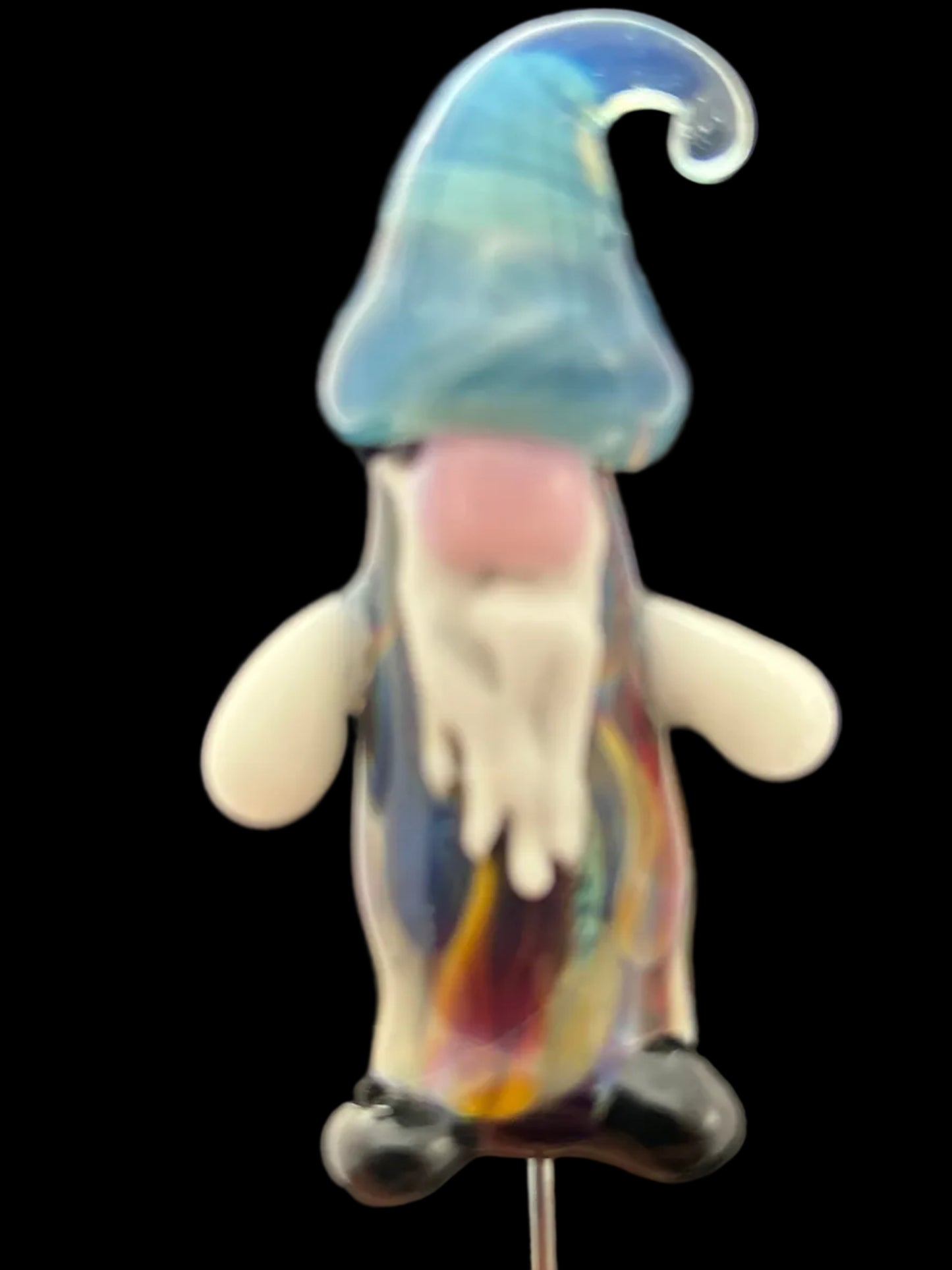 Amber purple gnome Plant Stake