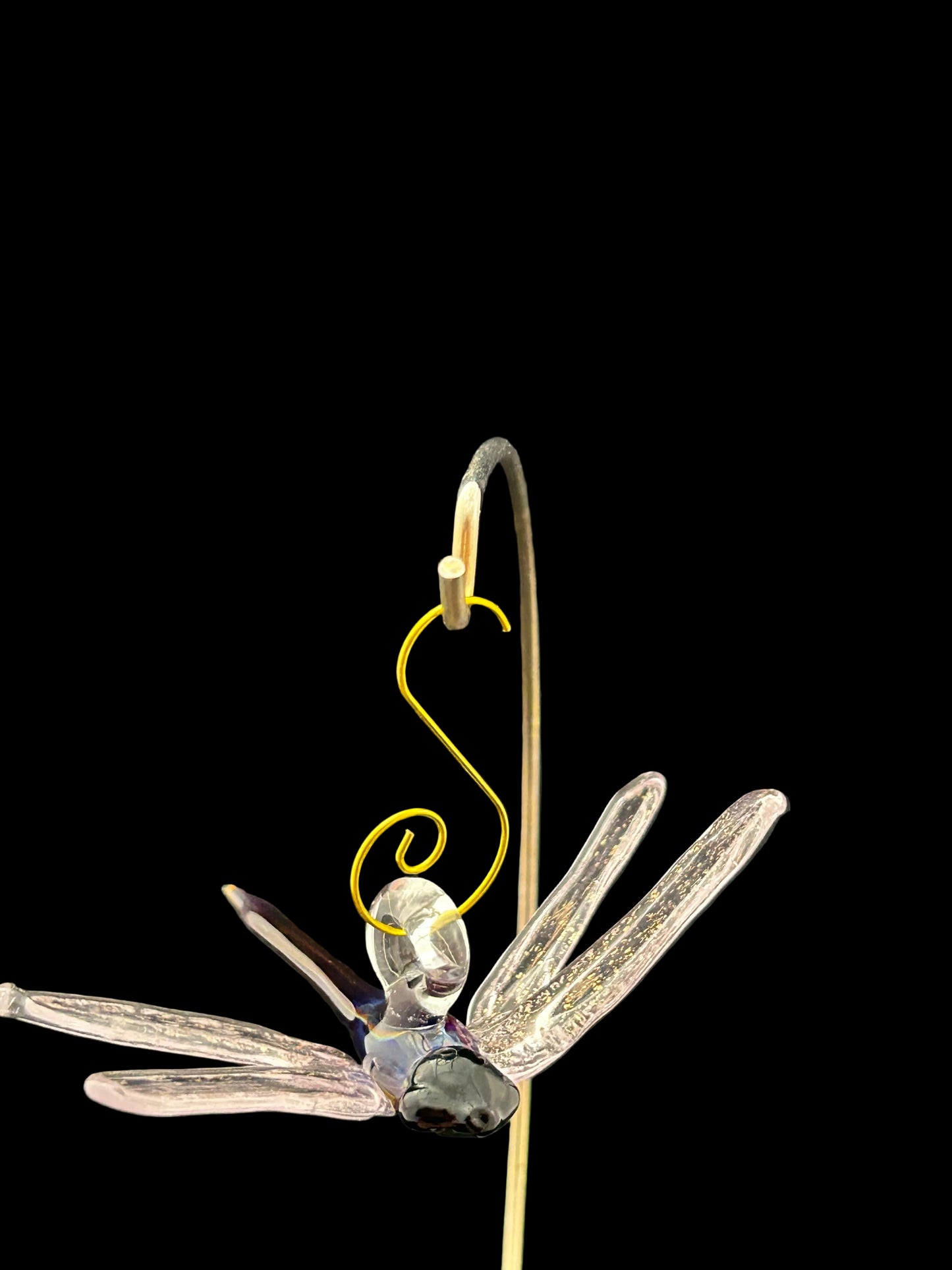 Double Amber Purple Dragonfly