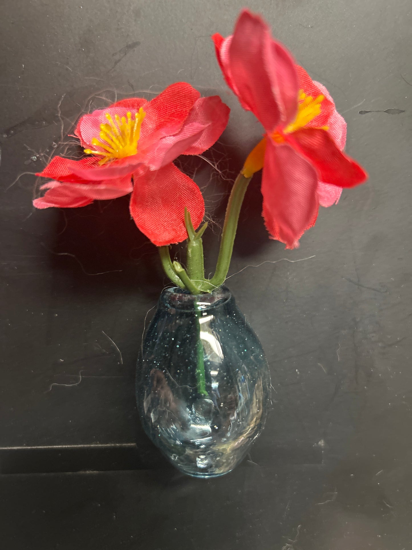 Blue stardust vase magnet