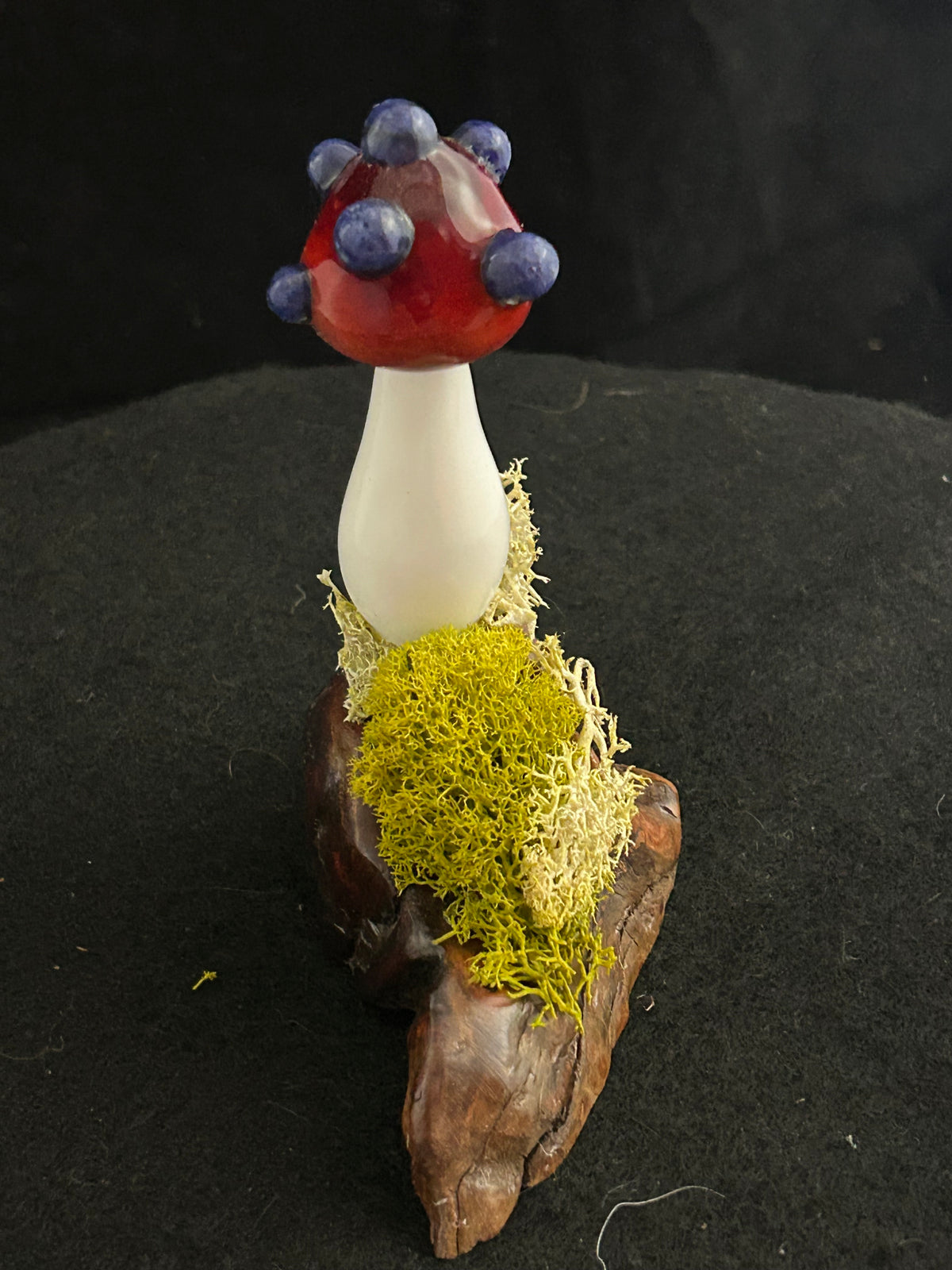 Red & Purple Mushroom Sculpture