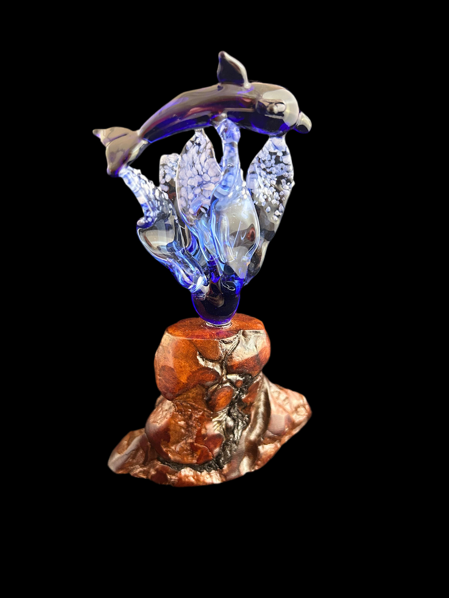 Blue Dolphin Sculpture