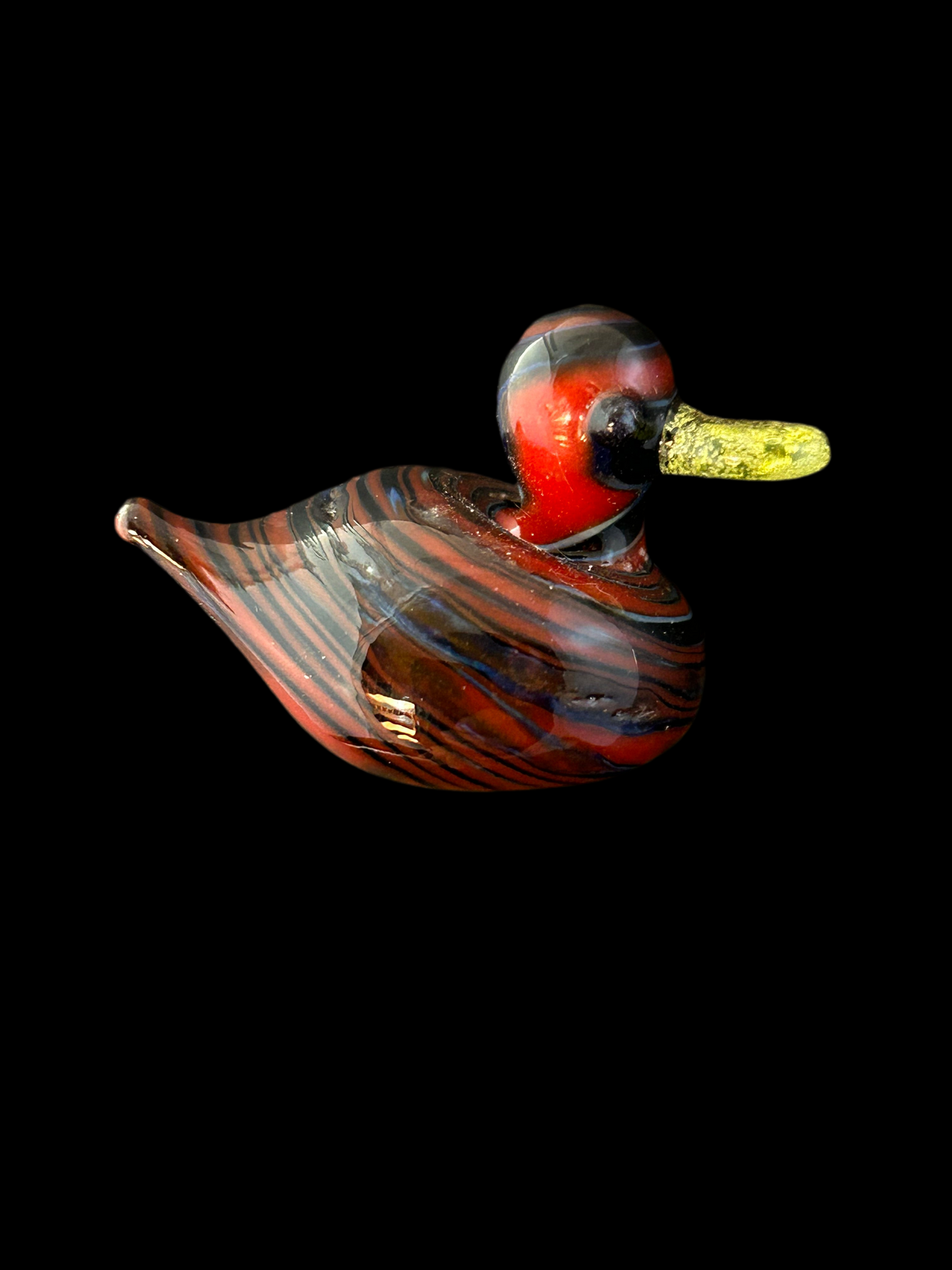 Red & Black Twist Duck Magnet