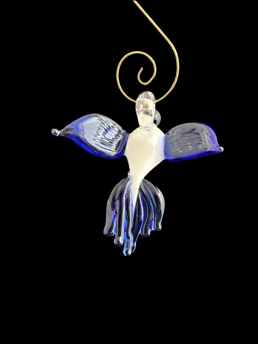 White & Blue Hummingbird