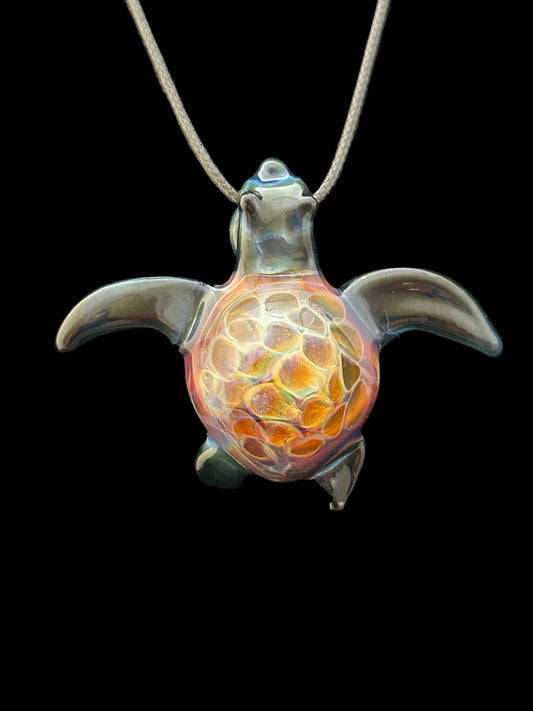 Fade to Black Turtle Pendant