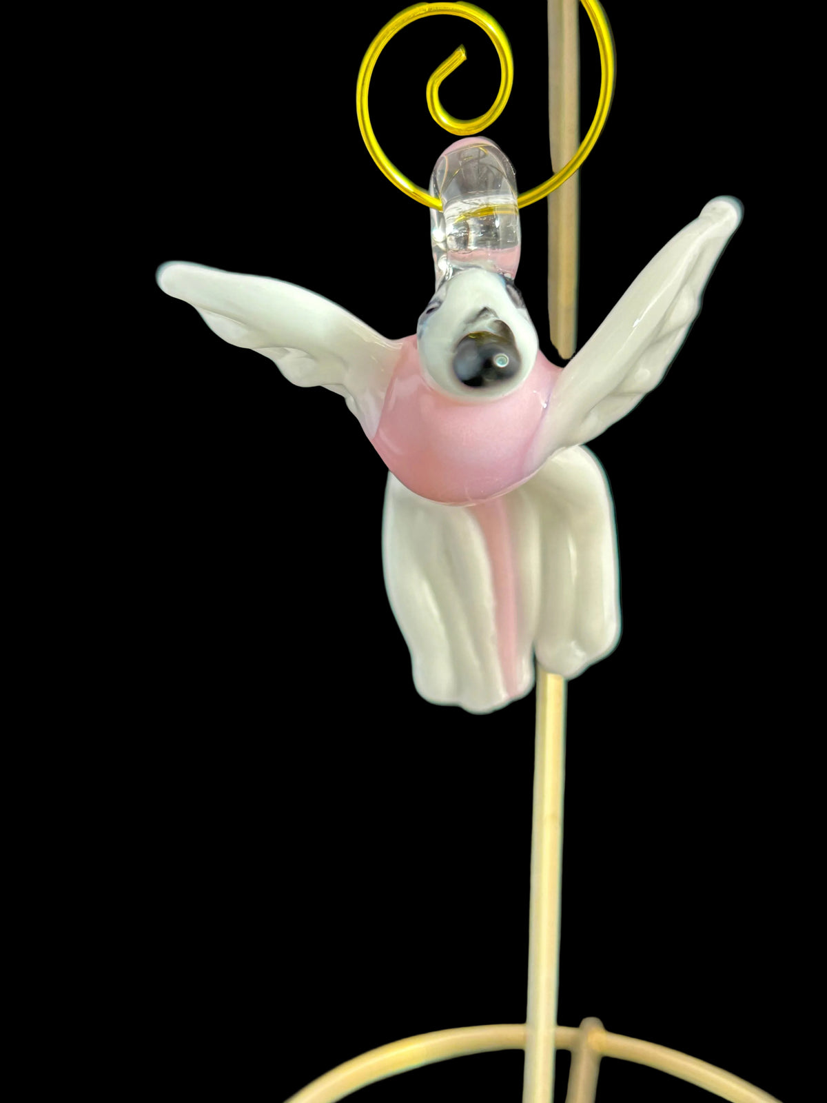 Pink & White Hummingbird