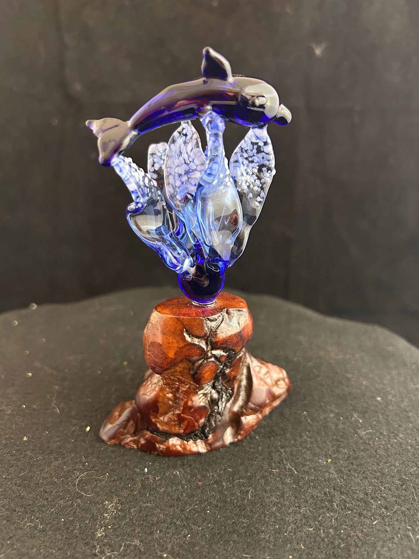 Blue Dolphin Sculpture