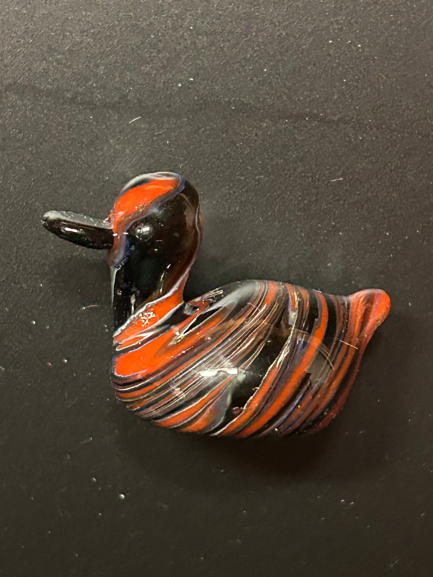 Orange & Black Duck Magnet