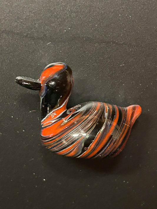 Orange & Black Duck Magnet